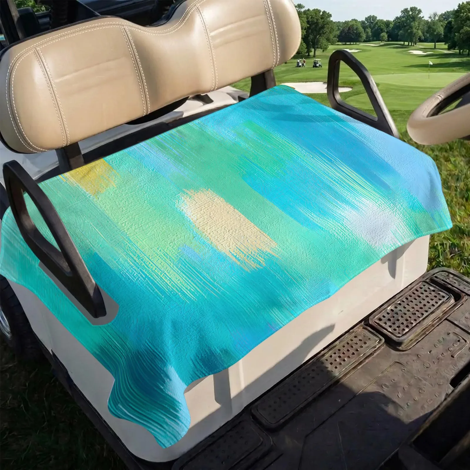 Trosturdspn Golf Cart Seat Cover 51 x 31 Inch Ombre image 4