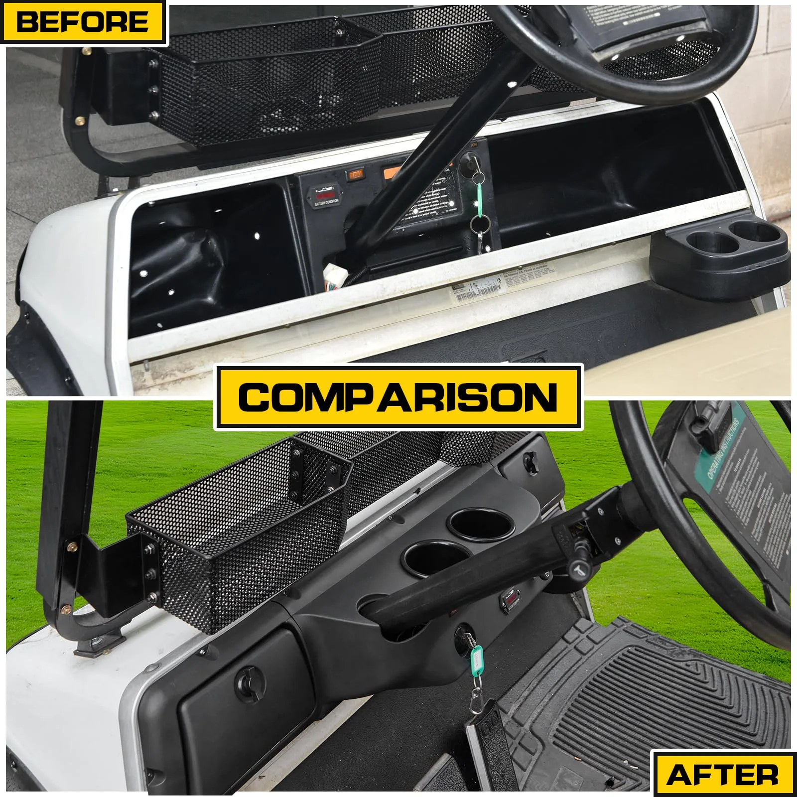 HSUTVXPRO Dashboard Cover for Club Car DS 1982+ image 2