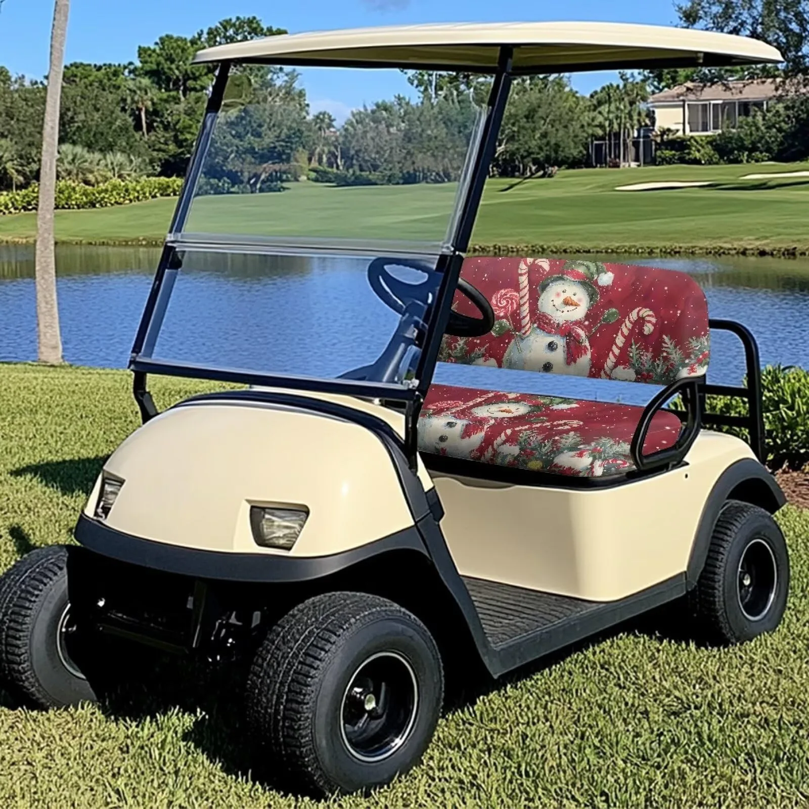 Darisoco Golf Cart Seat Cover for EZ-GO RXV and Club Car image 3