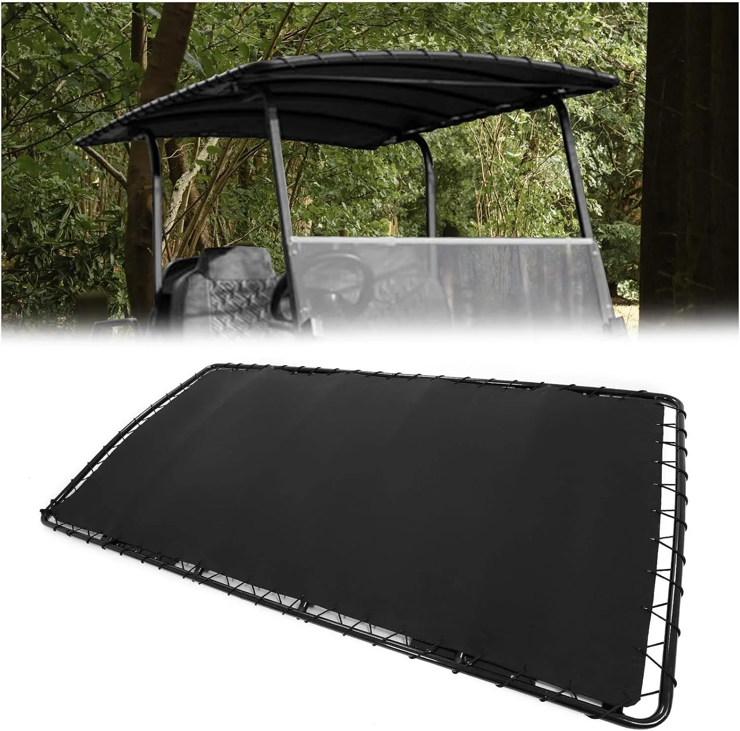 HECASA Golf Cart Sun Top for E-Z-GO, Club Car & Yamaha