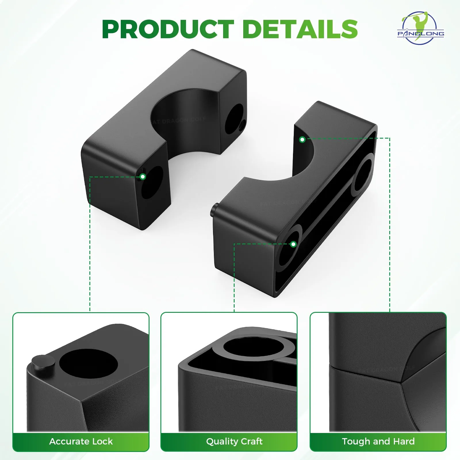 Panglong Brake Block Mounting Set for Club Car DS Carryall image 3