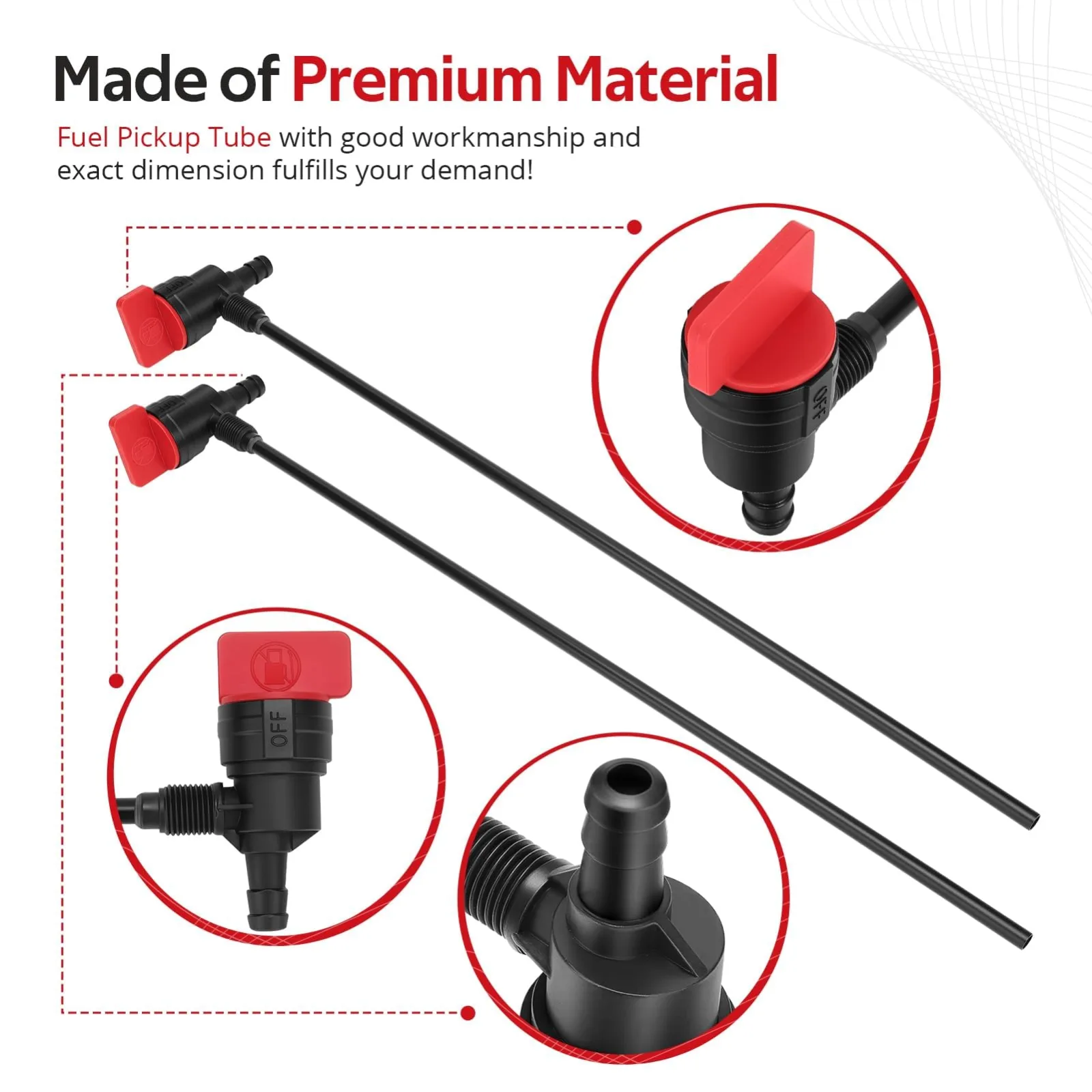 JAVIK Fuel Pickup Tube for Club Car DS and Precedent image 4