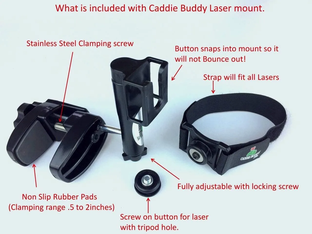 Caddie Buddy Golf Cart Laser Rangefinder Mount image 3