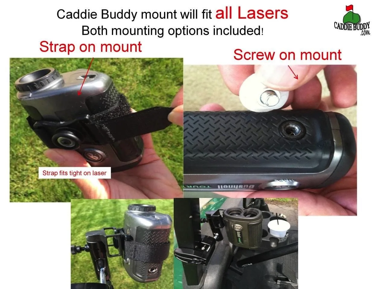 Caddie Buddy Golf Cart Laser Rangefinder Mount image 4