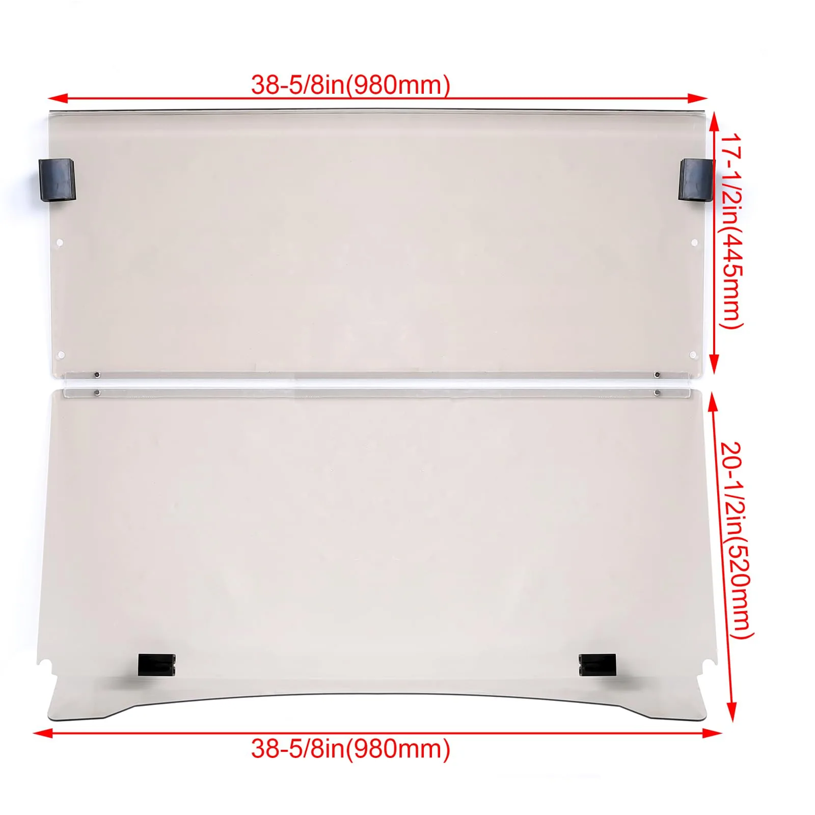 LIRHIQYGF Folding Tinted Windshield BAP11496 for Yamaha G29 (2007-2016) image 2