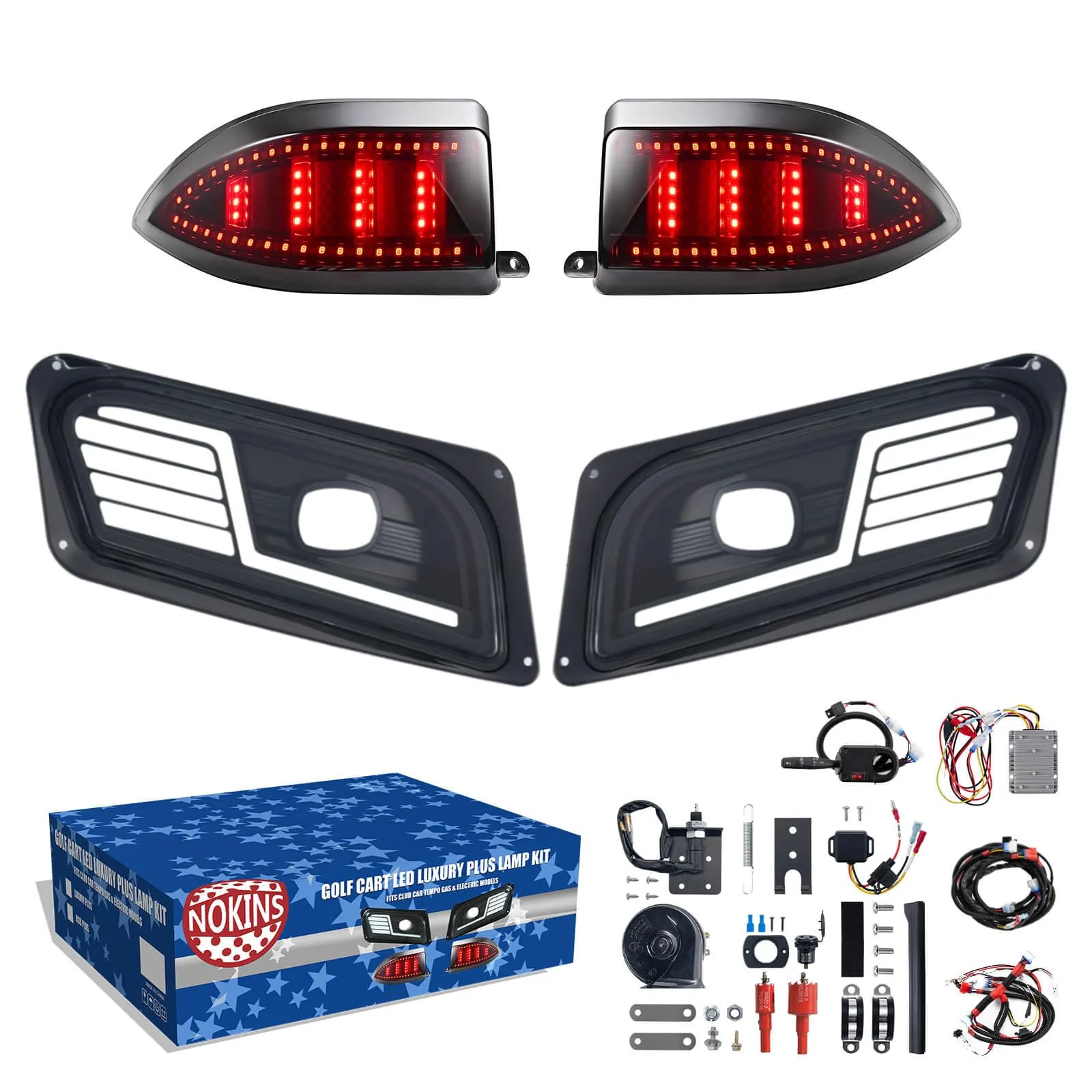 NOKINS Club Car Tempo LED Deluxe PLUS Headlight Kit NKS10028Kit