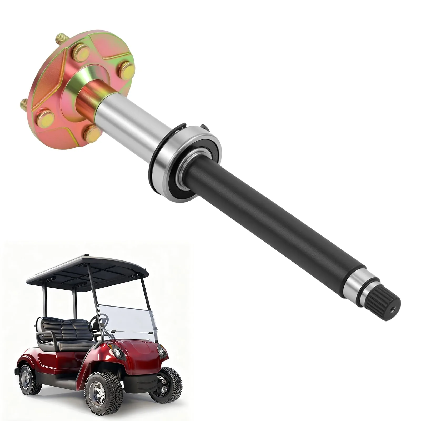TUYICN Rear Axle Assembly for Yamaha G29 2007-2016