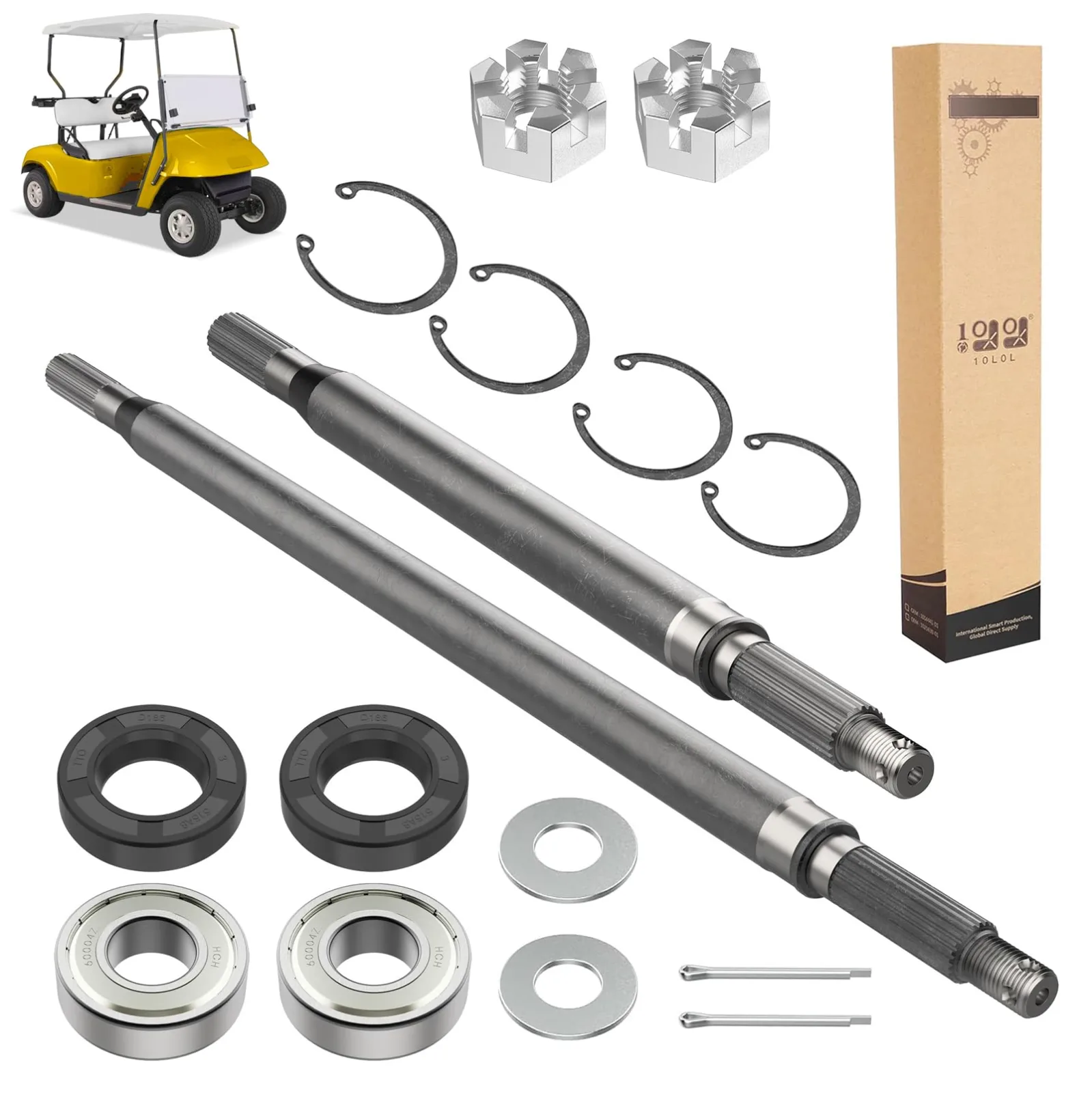10L0L Rear Axle Shaft Kit for E-Z-GO TXT 1994-2013
