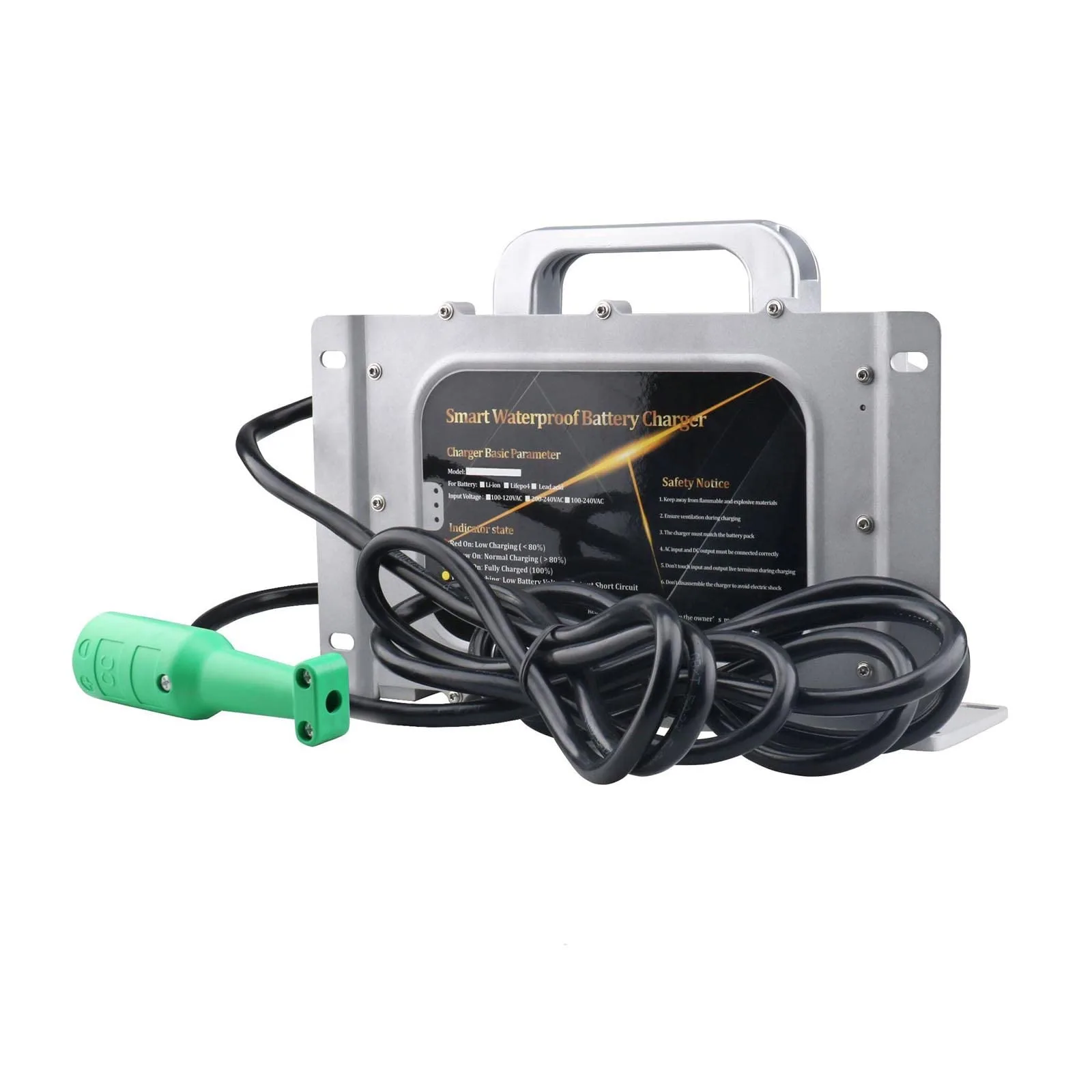 WYSWDJ 48V 15A Lead-Acid Golf Cart Battery Charger with 3-Pin Plug