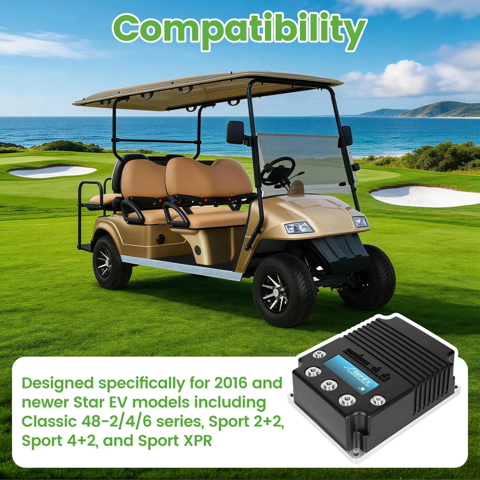 10L0L 48V 400A Controller for Star EV Golf Carts image 3