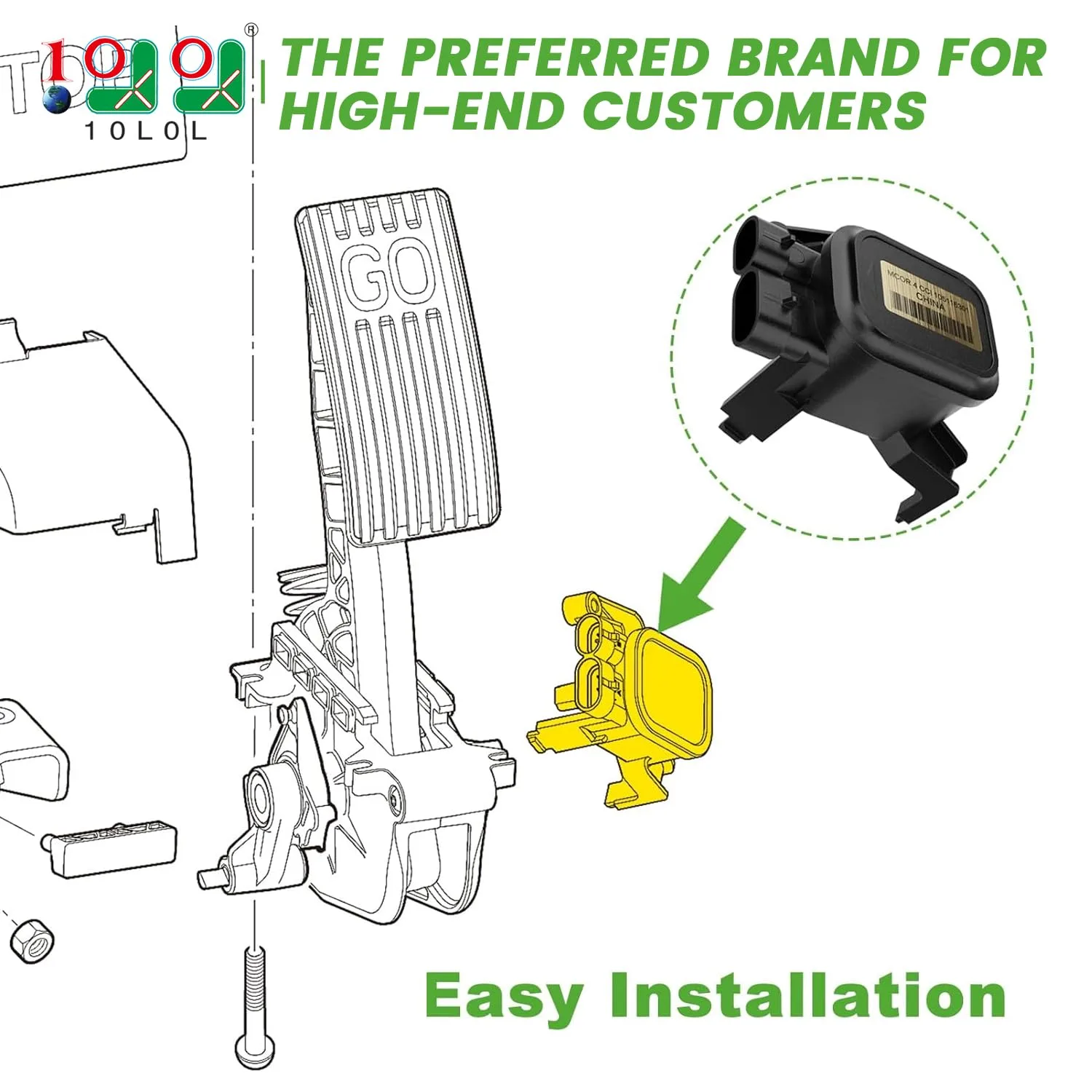 10L0L MCOR 4 Throttle Potentiometer for Club Car image 2