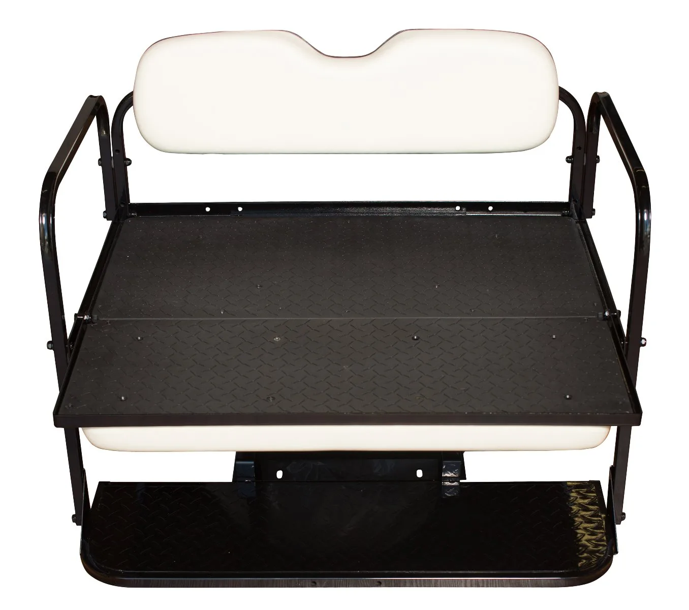 Performance Plus Carts RXV Flip-Folding Rear Seat Kit — Oyster White (RXVFRSWH) image 3