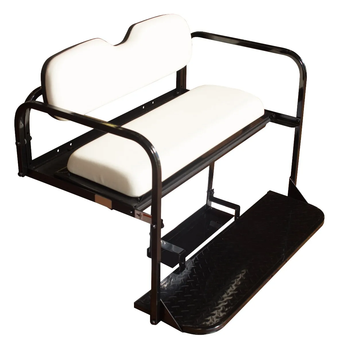 Performance Plus Carts RXV Flip-Folding Rear Seat Kit — Oyster White (RXVFRSWH) image 4
