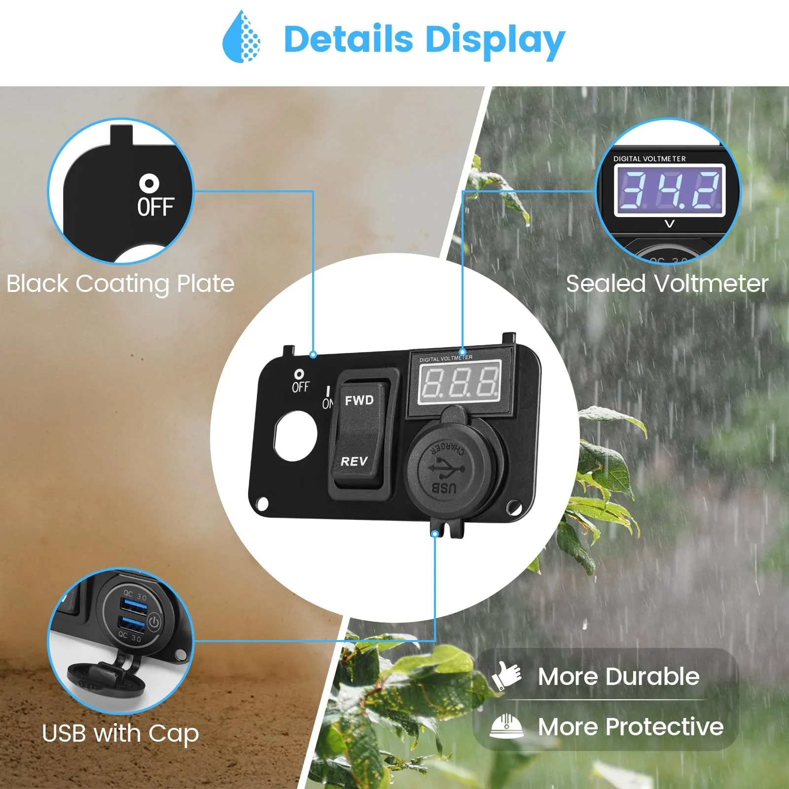 Briidea 3-in-1 Panel for E-Z-GO TXT, PDS & Medalist image 4