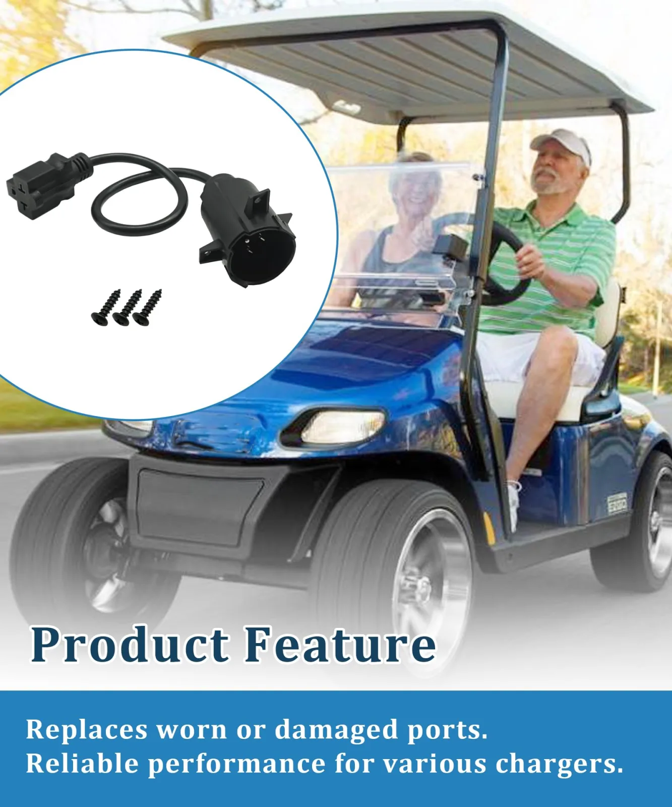 LALBLCLD 5-in-1 Club Car Precedent Charging Port Adapter image 4