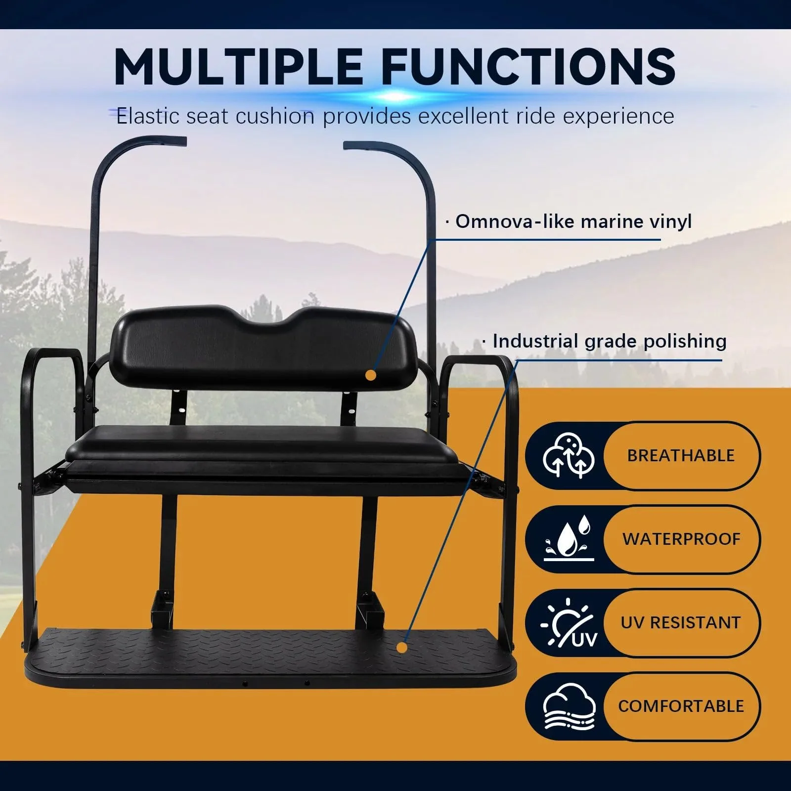 Rainier Parts Flip Seat Kit for E-Z-GO TXT 1996+ image 3