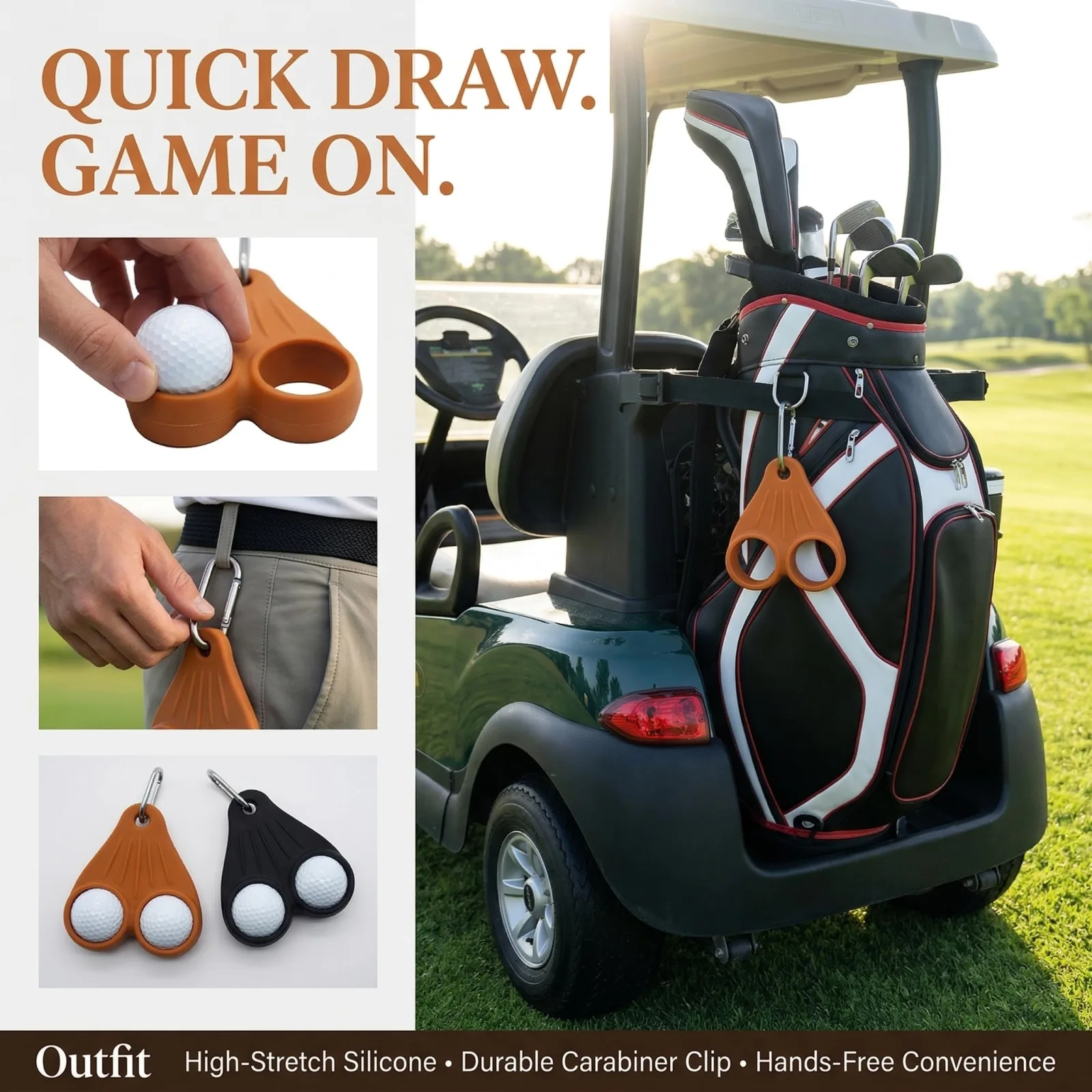 Generic Golf Ball Holder and Storage Pouch Set image 3