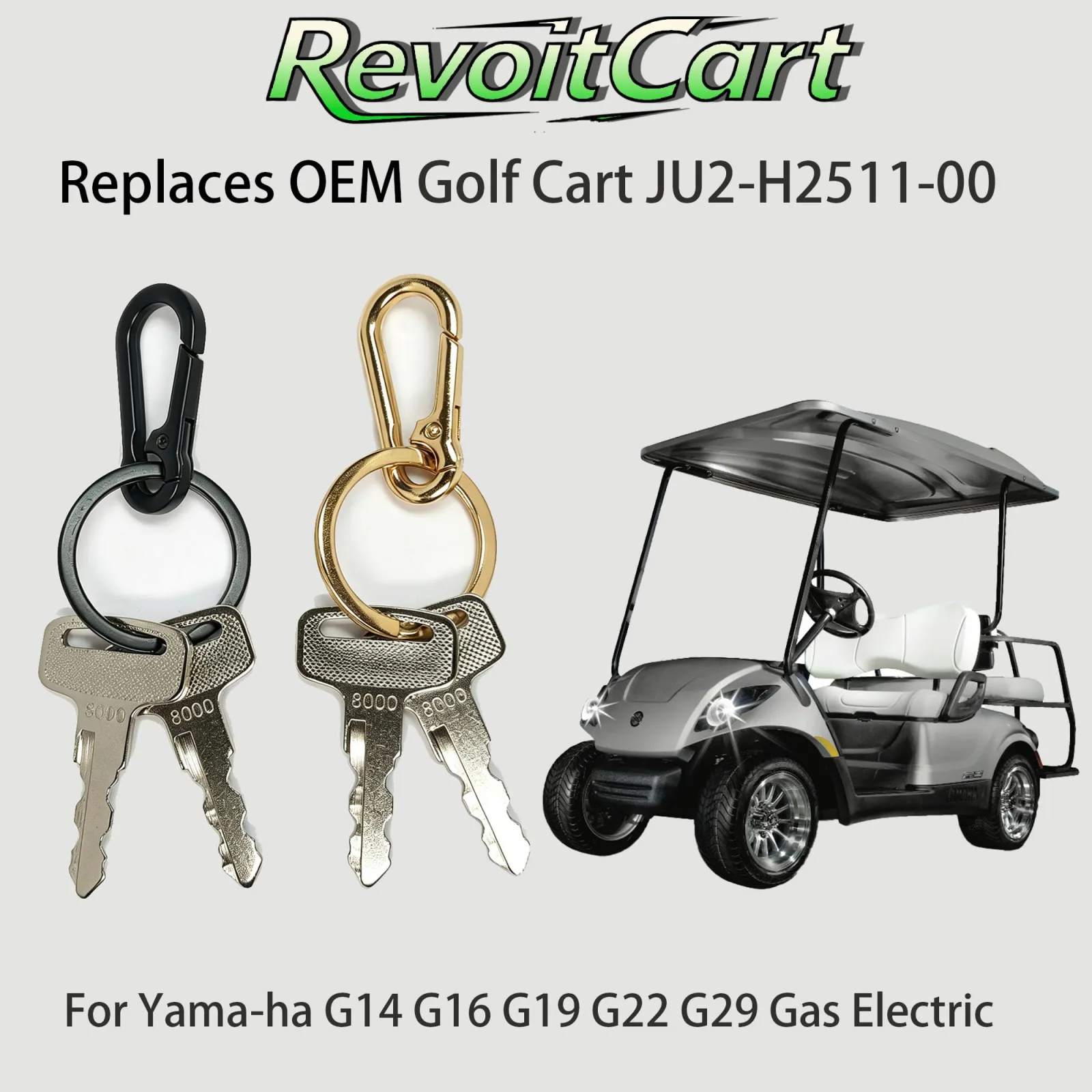 RevoitCart Ignition Keys for Yamaha G14-G29/Drive Golf Carts image 3