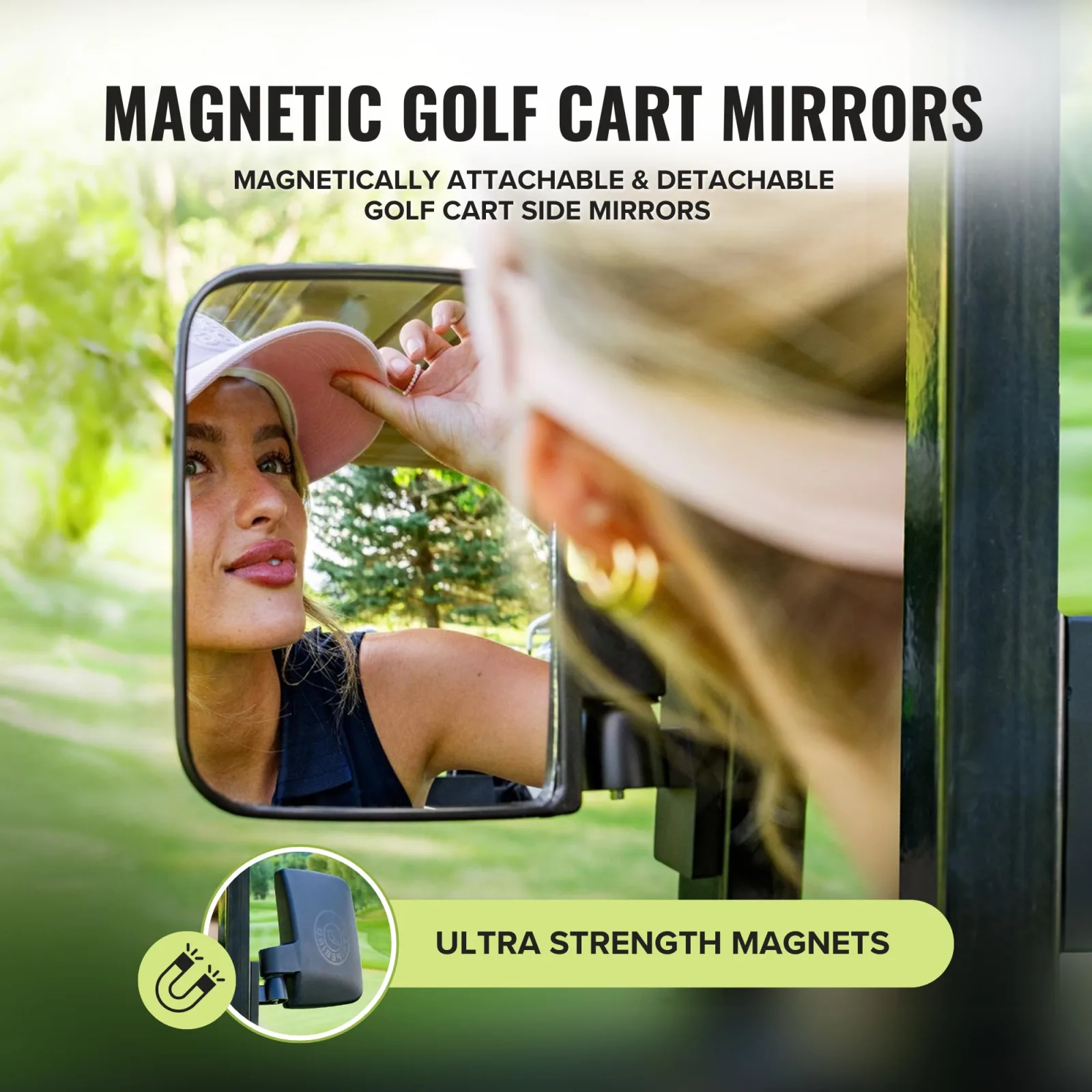Stripebird Magnetic Golf Cart Mirrors SB-17003 image 2