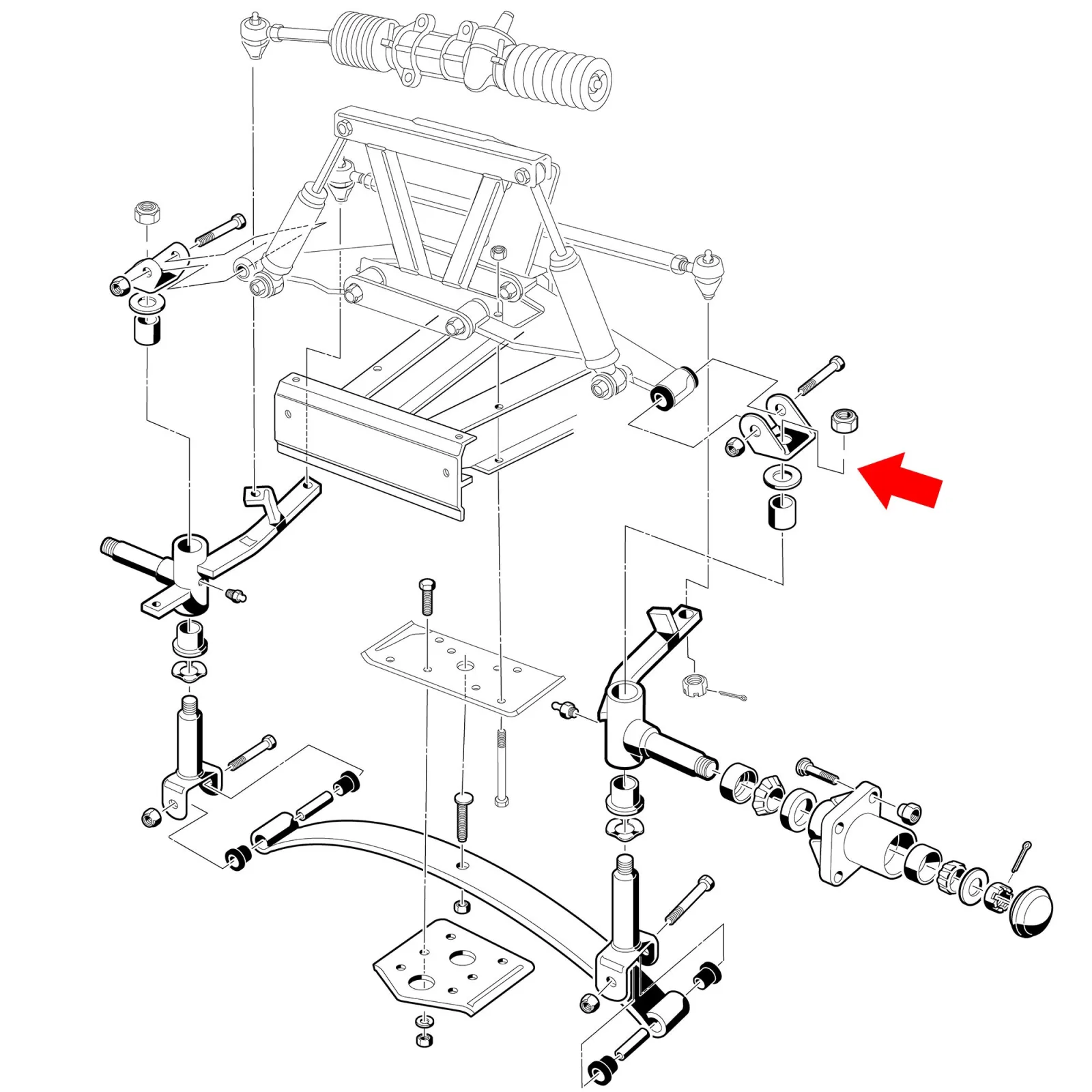 10L0L Delta Upper Clevis for Club Car DS 1993-Up image 2