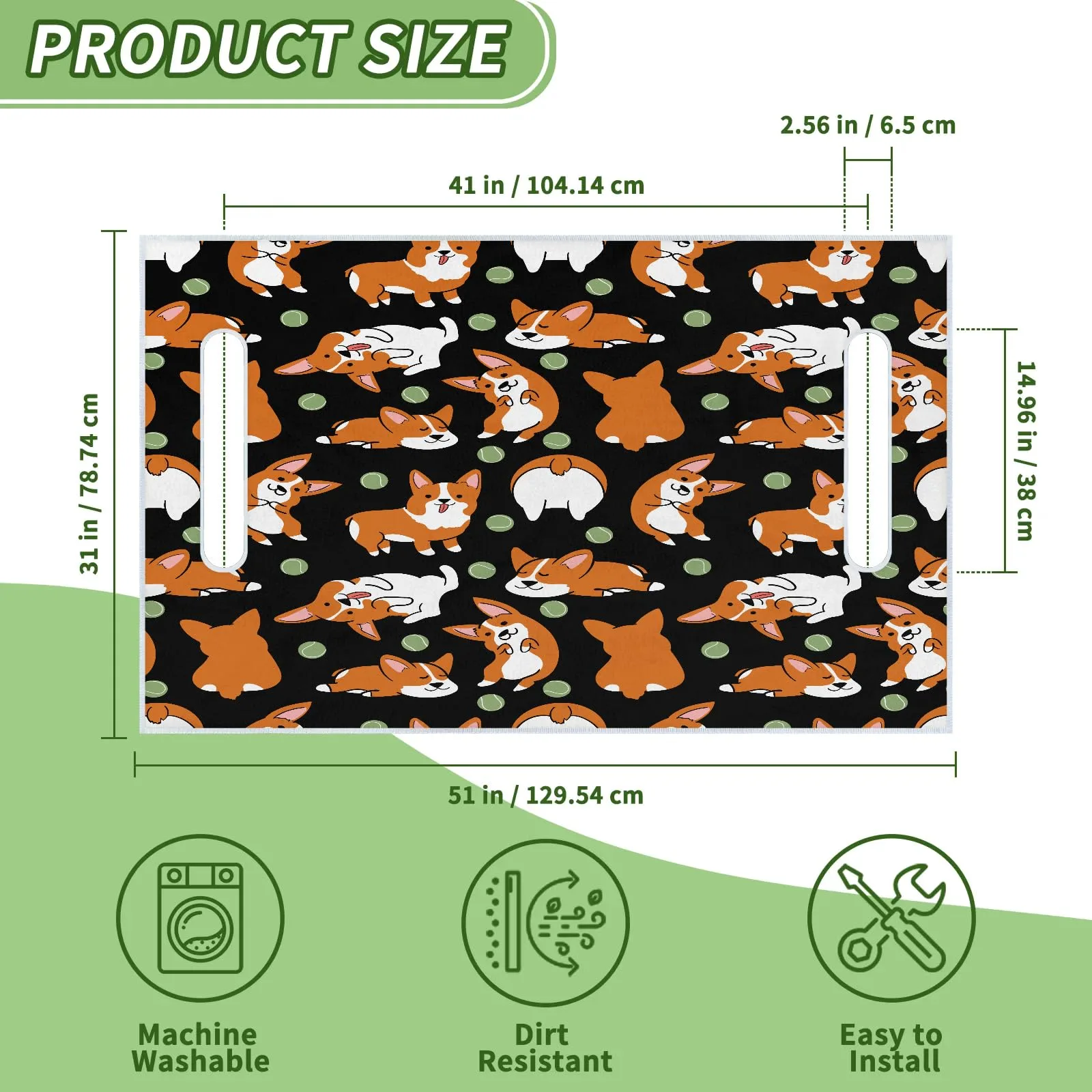 Tiveruda Golf Cart Seat Cover for Double Seats, 51 x 31 in image 2