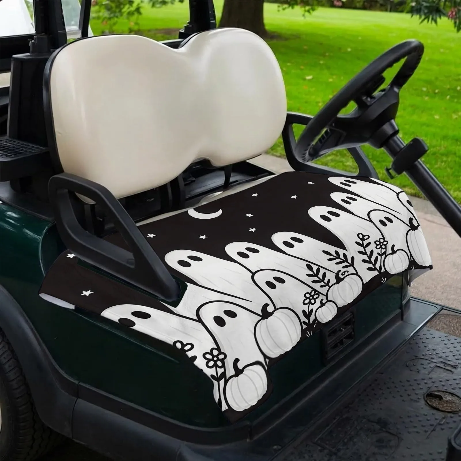 Trosturdspn Halloween Golf Cart Seat Cover Blanket image 4