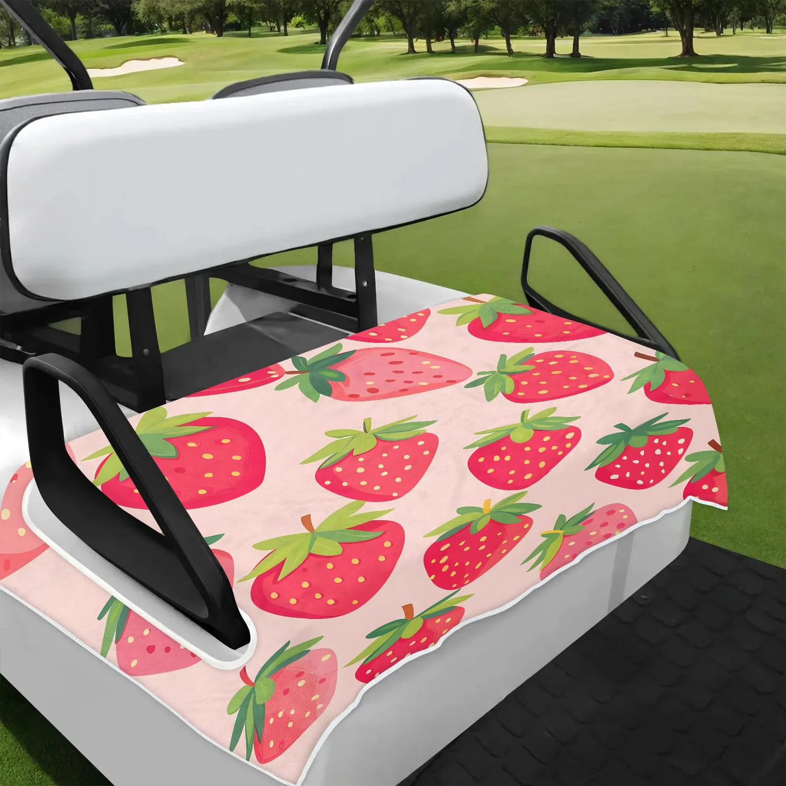 Tiveruda Golf Cart Seat Cover for Double Seats, 51 x 31 in