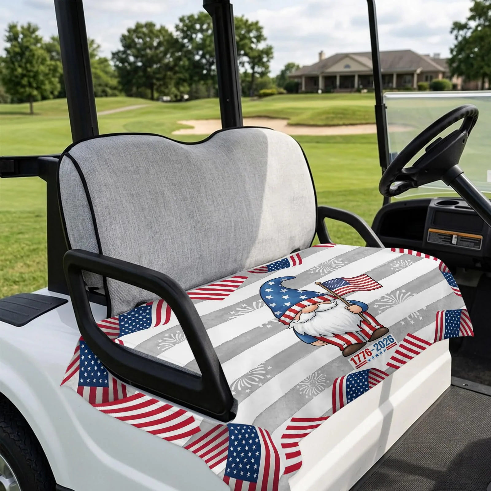 DecorLovee Golf Cart Seat Cover, 51 x 31 in, 2-Seater image 4