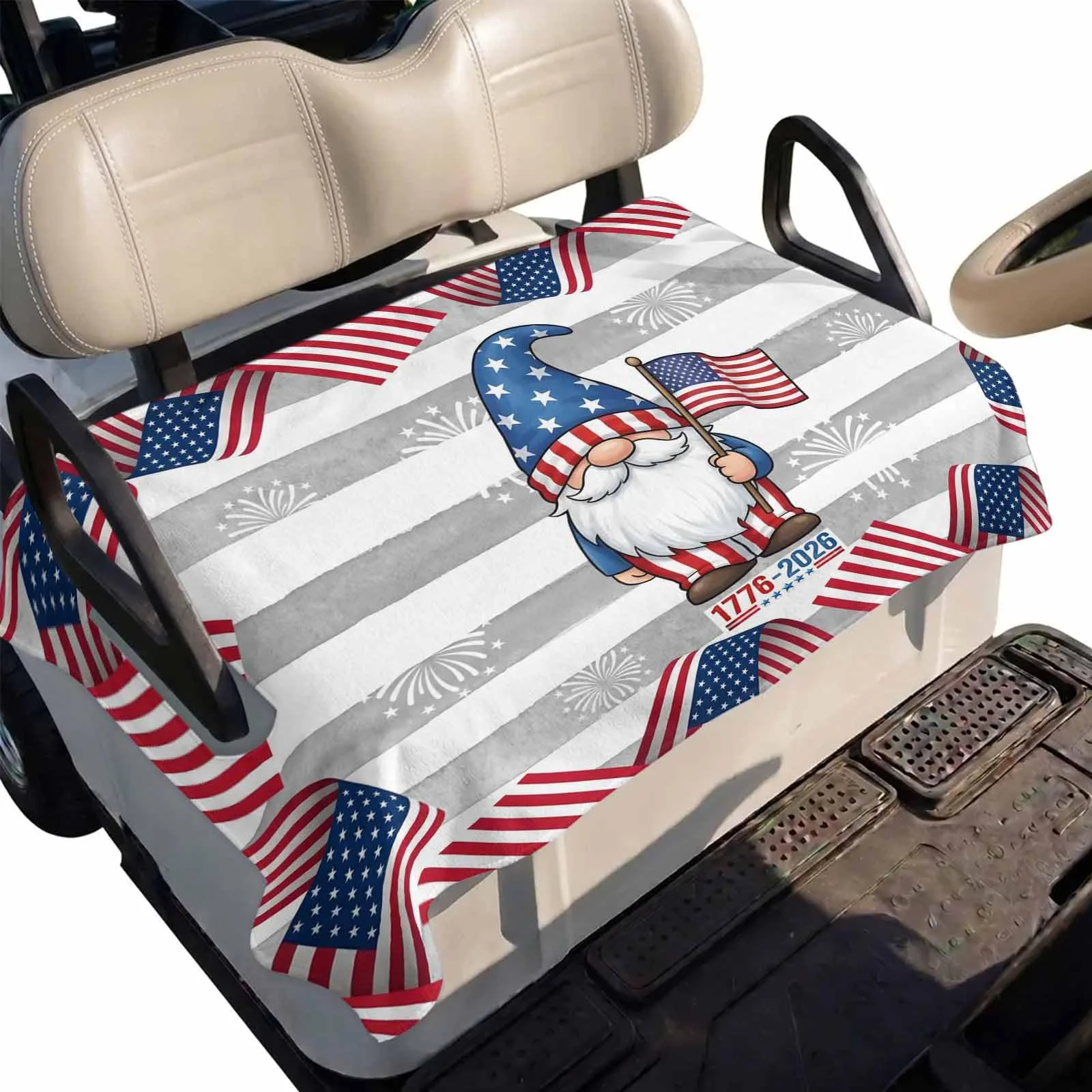 DecorLovee Golf Cart Seat Cover, 51 x 31 in, 2-Seater