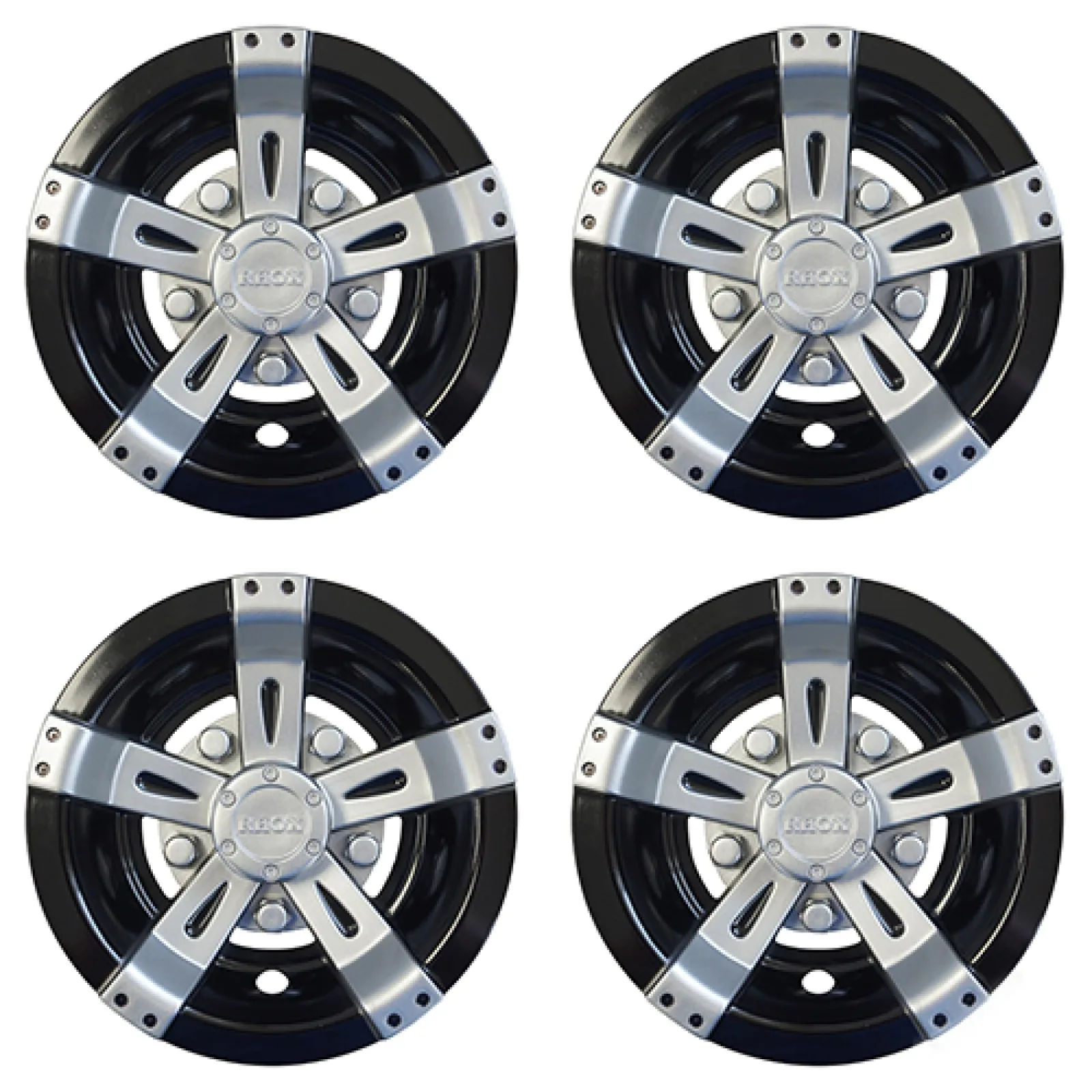 RHOX CAP-0053-4 8-Inch Golf Cart Wheel Covers