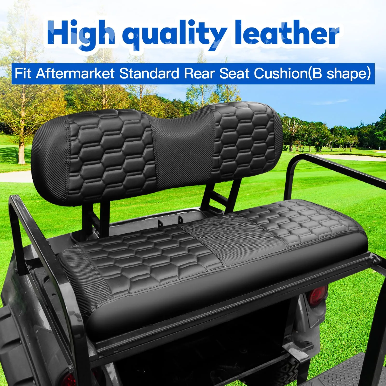 NOKINS 4-Piece Seat Covers Kit for Club Car Precedent - NKS4R10015CF-B image 3