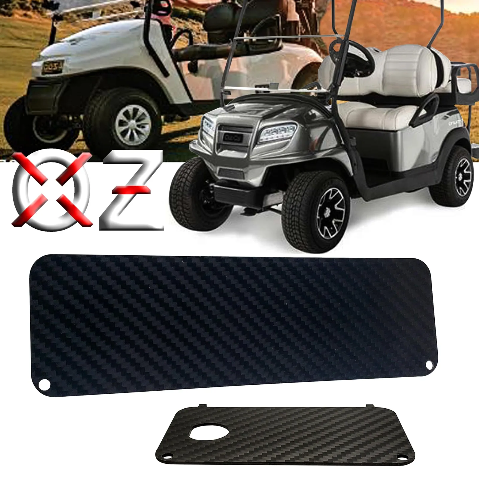 OZ-USA Carbon Fiber Dash & Key Switch Plate for E-Z-GO TXT/Medalist image 2