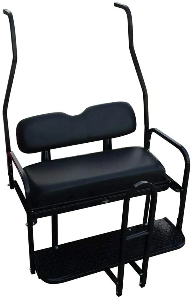 Club Car DS Rear Flip Seat Kit 2000.5+ Black image 2