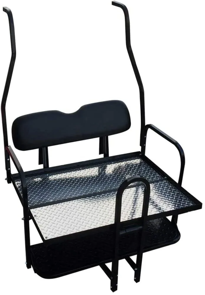 Club Car DS Rear Flip Seat Kit 2000.5+ Black image 3