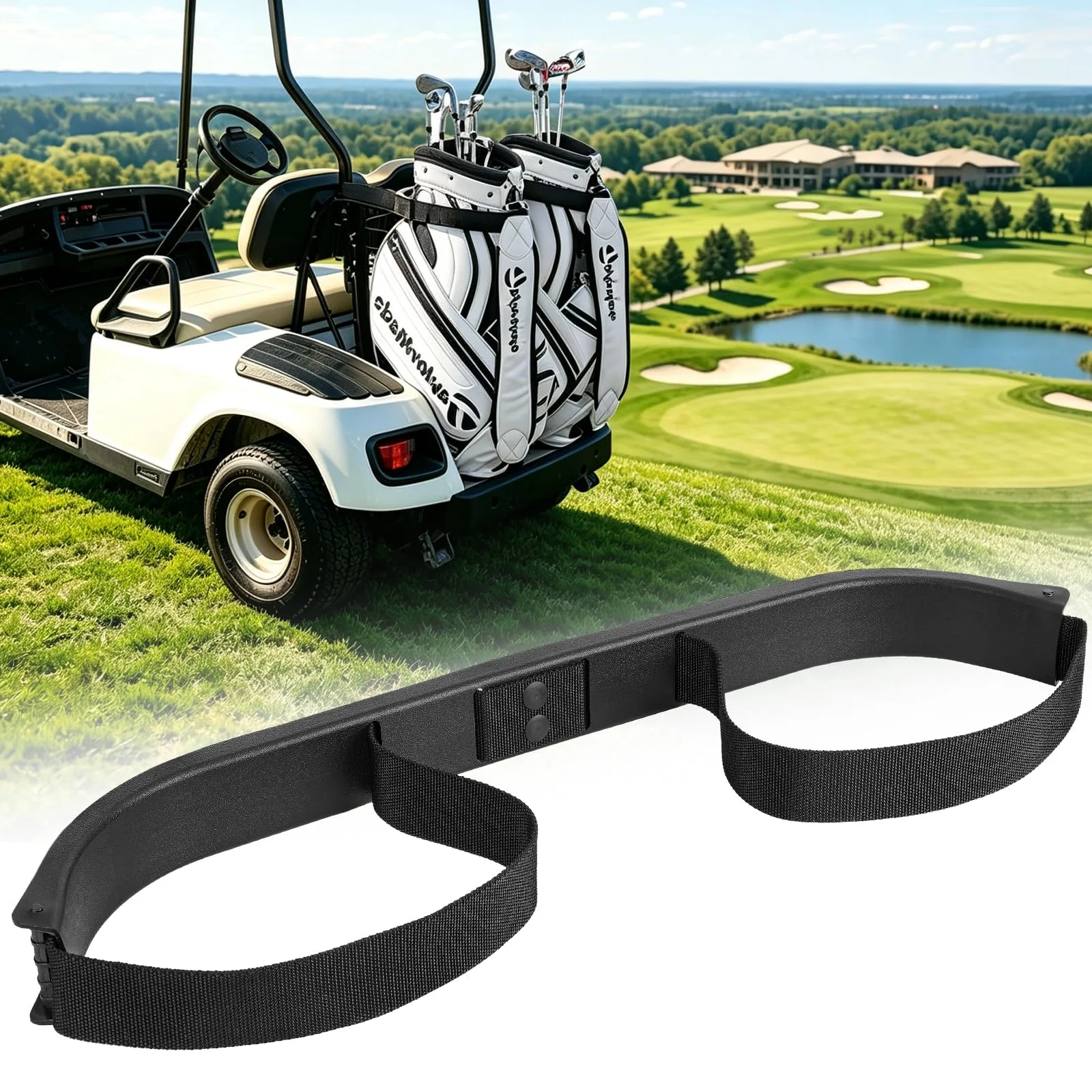 CLUBRALLY Bag Holder Bracket CB-185 for 1994-Up E-Z-GO TXT