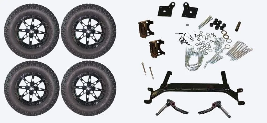 3G 4-Inch Lift Kit Combo for E-Z-GO TXT Golf Carts