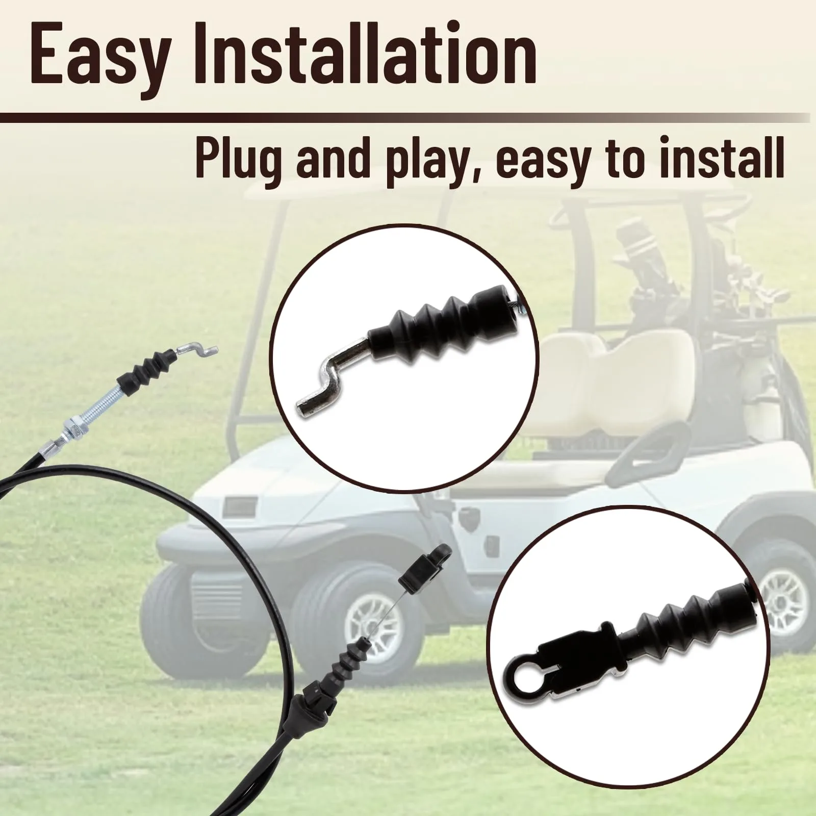 ALEXAPRO Throttle Cable for E-Z-GO Gas Carts 72714-G01 image 4