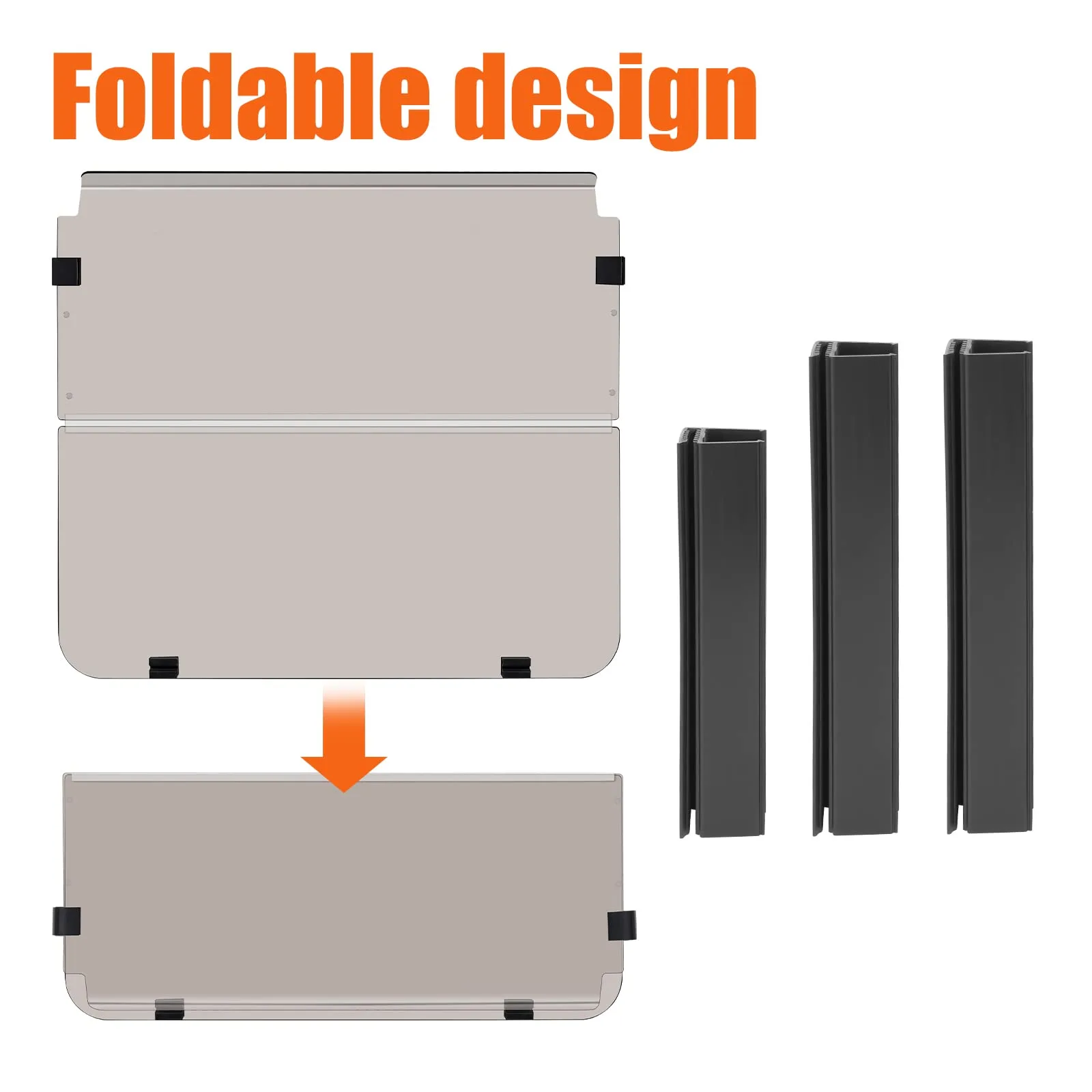 TechInovat Tinted Folding Windshield for Yamaha G22 2003-2006 image 3