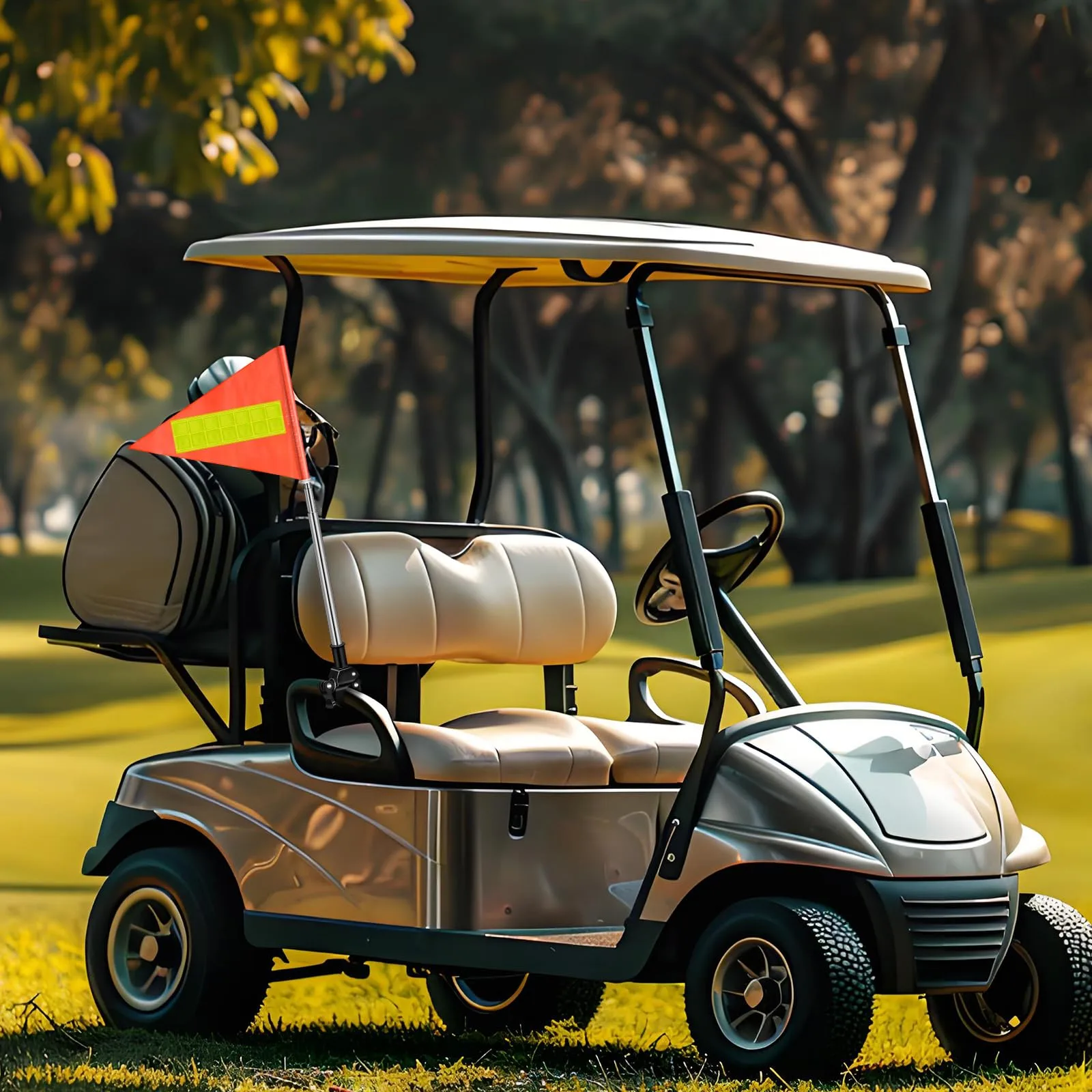 UPKOCH Golf Cart Safety Flag with Telescopic Pole image 2