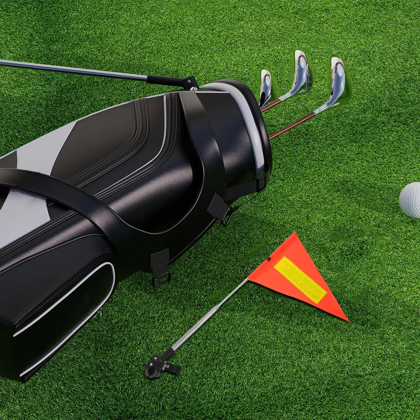 UPKOCH Golf Cart Safety Flag with Telescopic Pole image 4