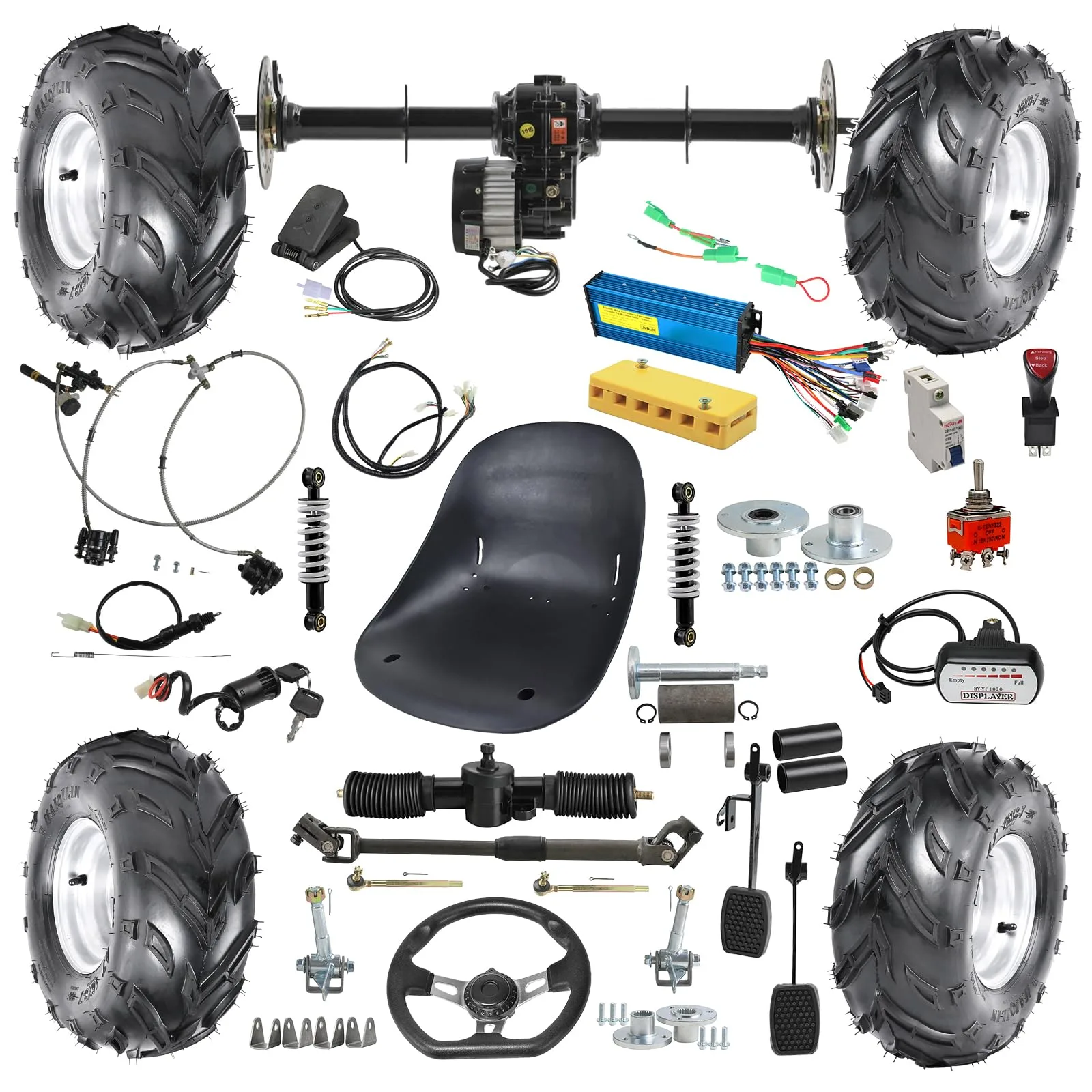 YC Yier 72V 1500W Golf Cart Differential Axle Kit