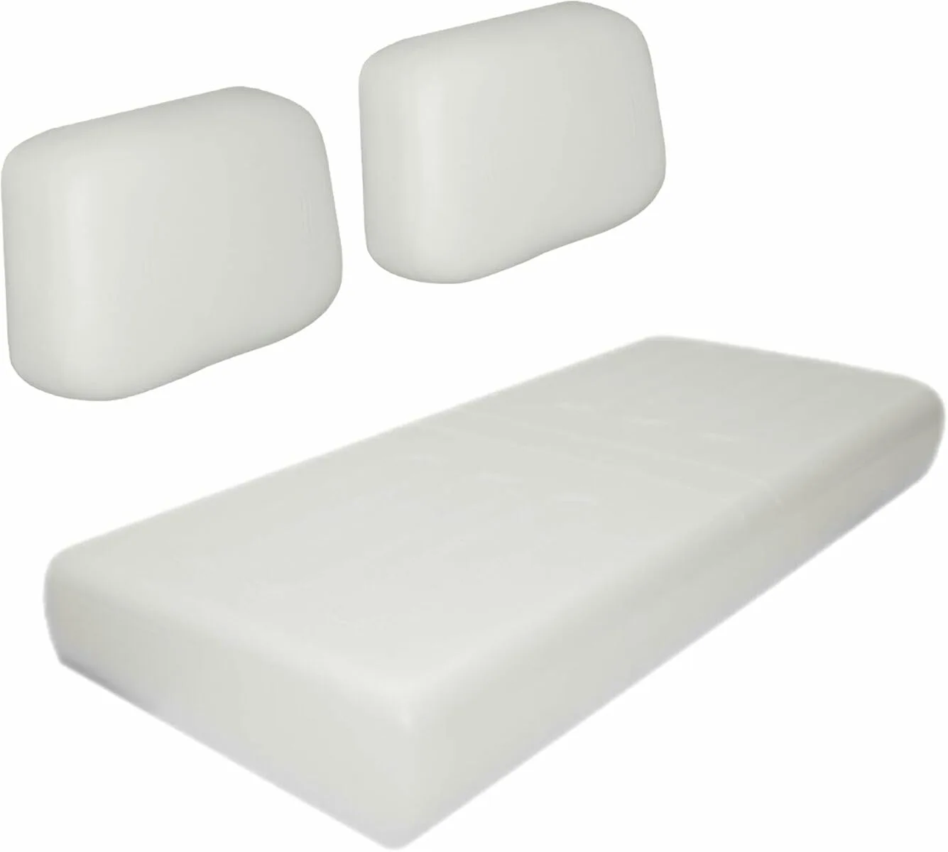 Buggies Unlimited Club Car DS Seat Cushion Set White