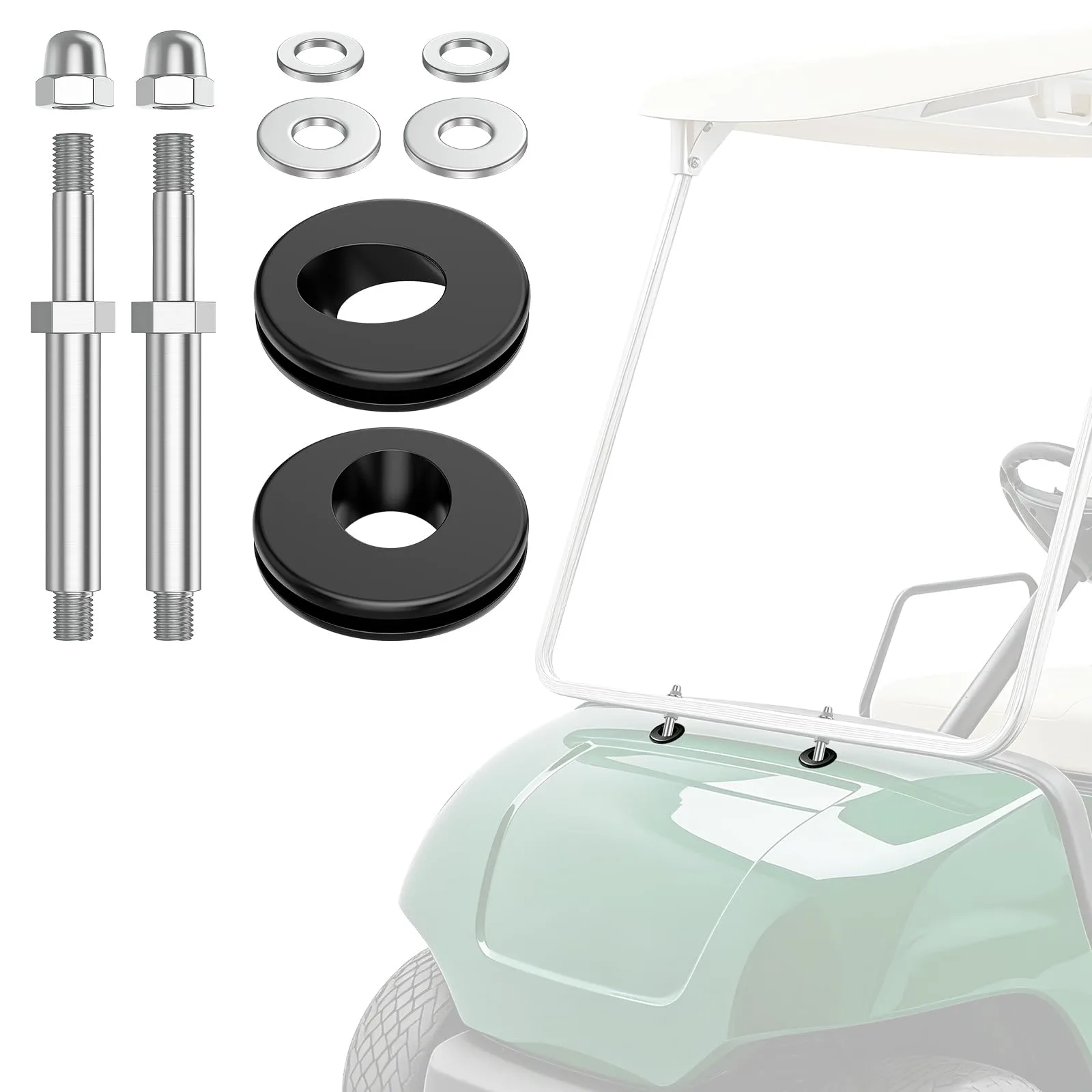 CartClan Yamaha Golf Cart Front Roof Support Repair Kit