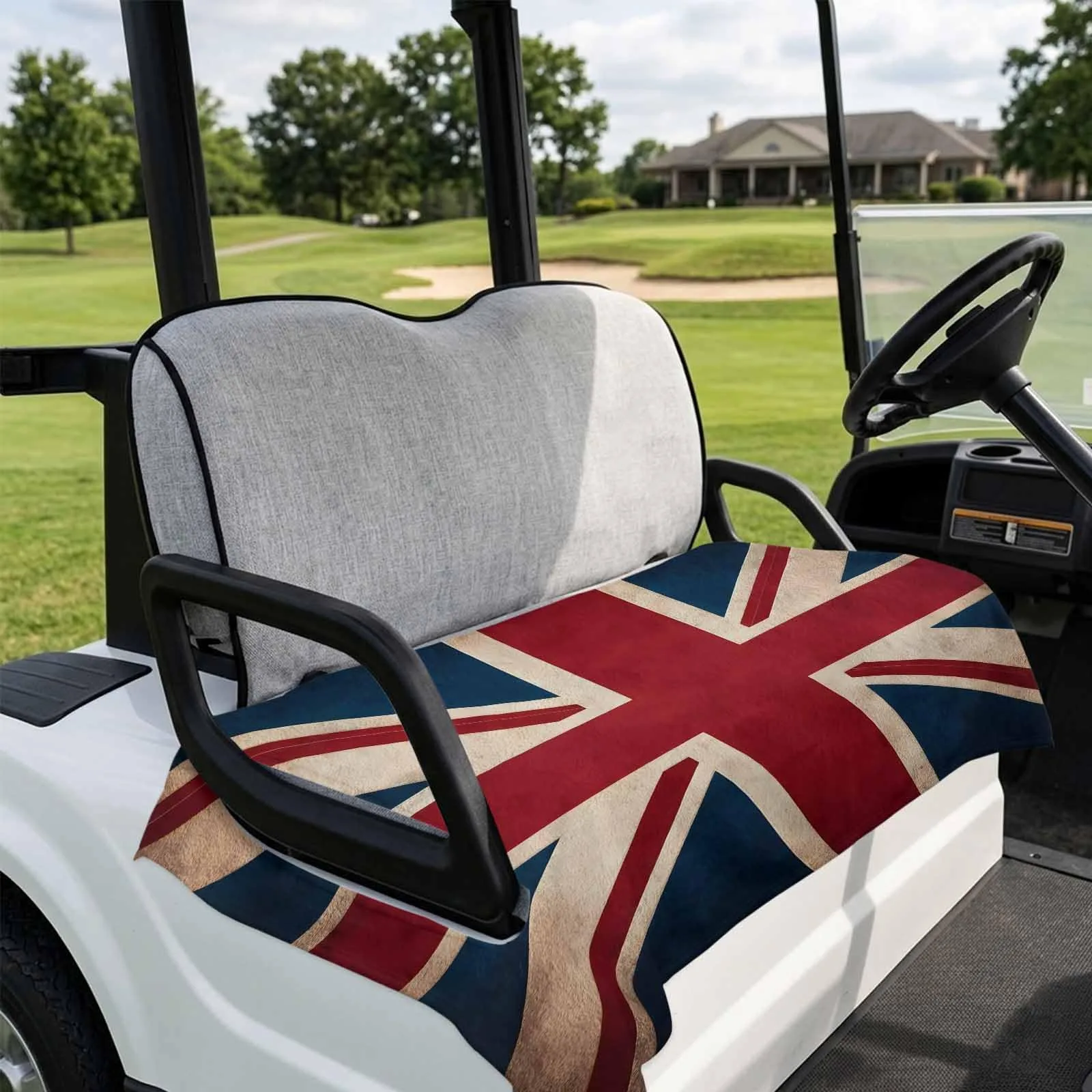 DecorLovee British Flag Golf Cart Seat Cover 51 x 31 in image 4