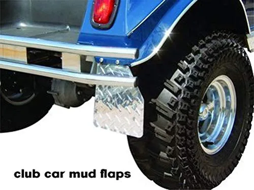 J & O Carts Parts Club Car DS Diamond Plate Mud Flaps image 3
