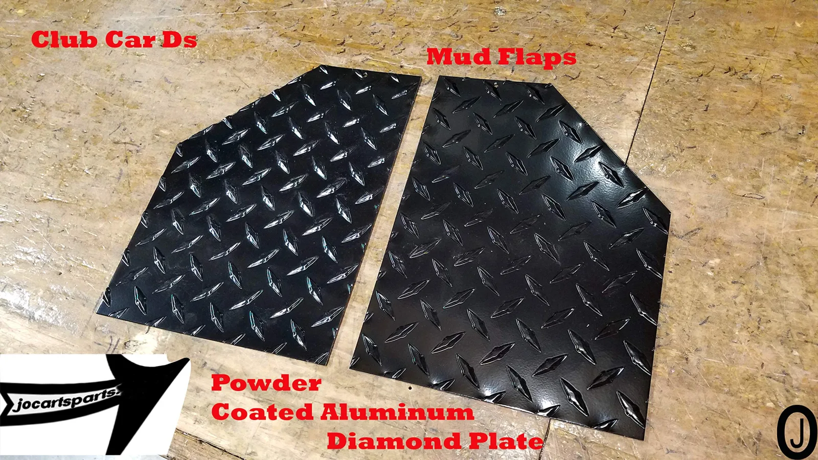 J & O Carts Parts Club Car DS Diamond Plate Mud Flaps image 4