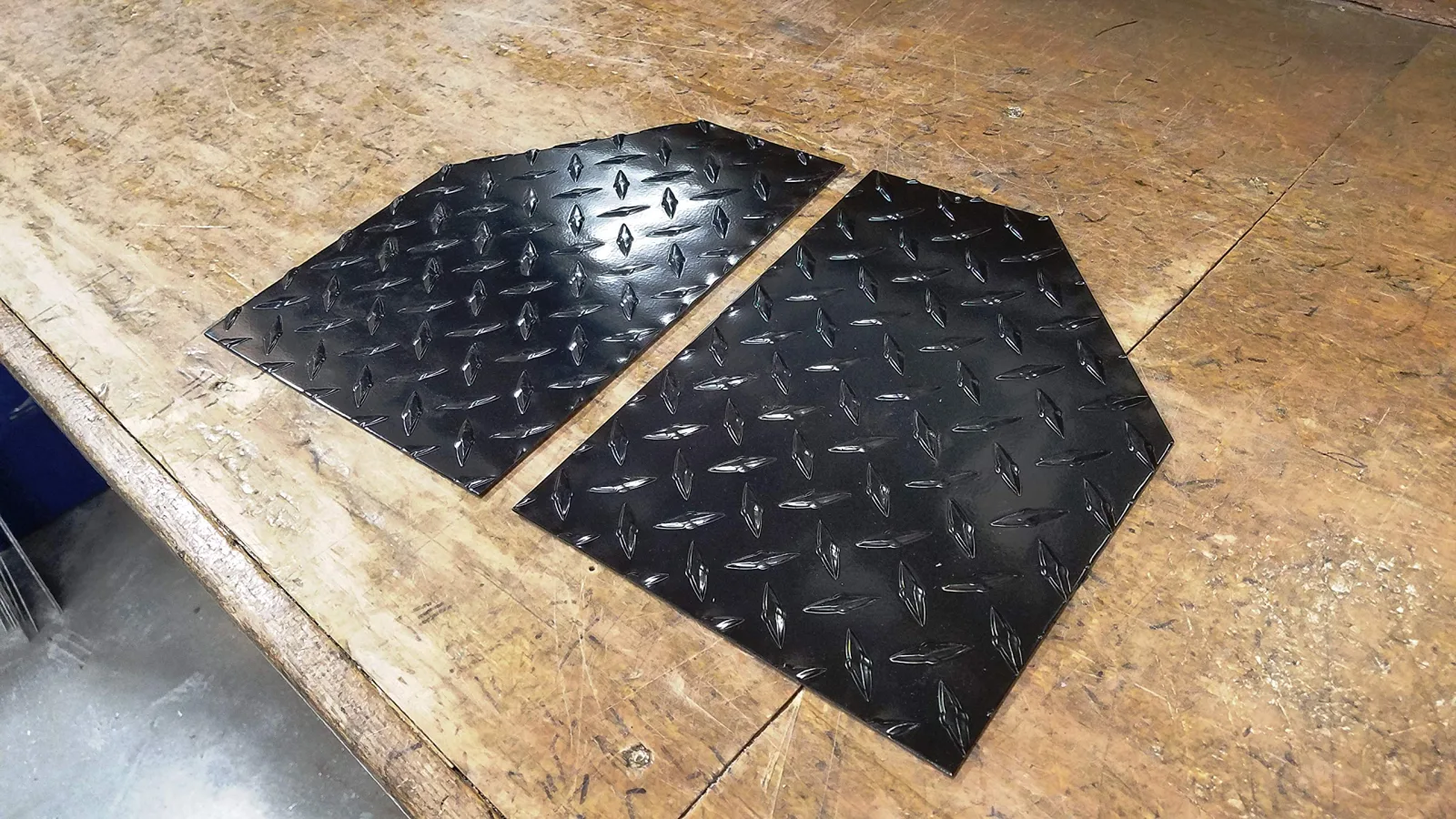 J & O Carts Parts Club Car DS Diamond Plate Mud Flaps