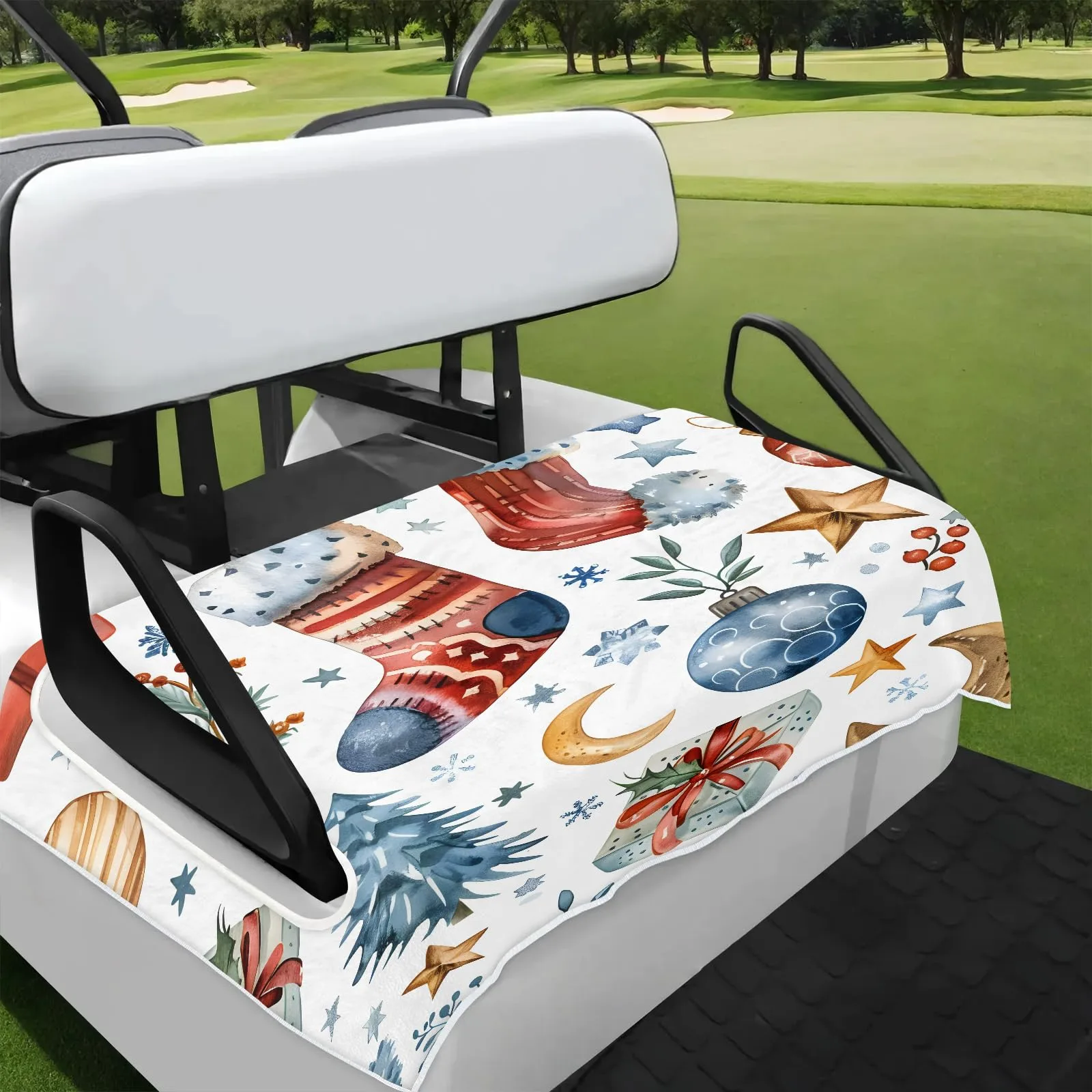 Tiveruda Golf Cart Seat Cover for Double Seats
