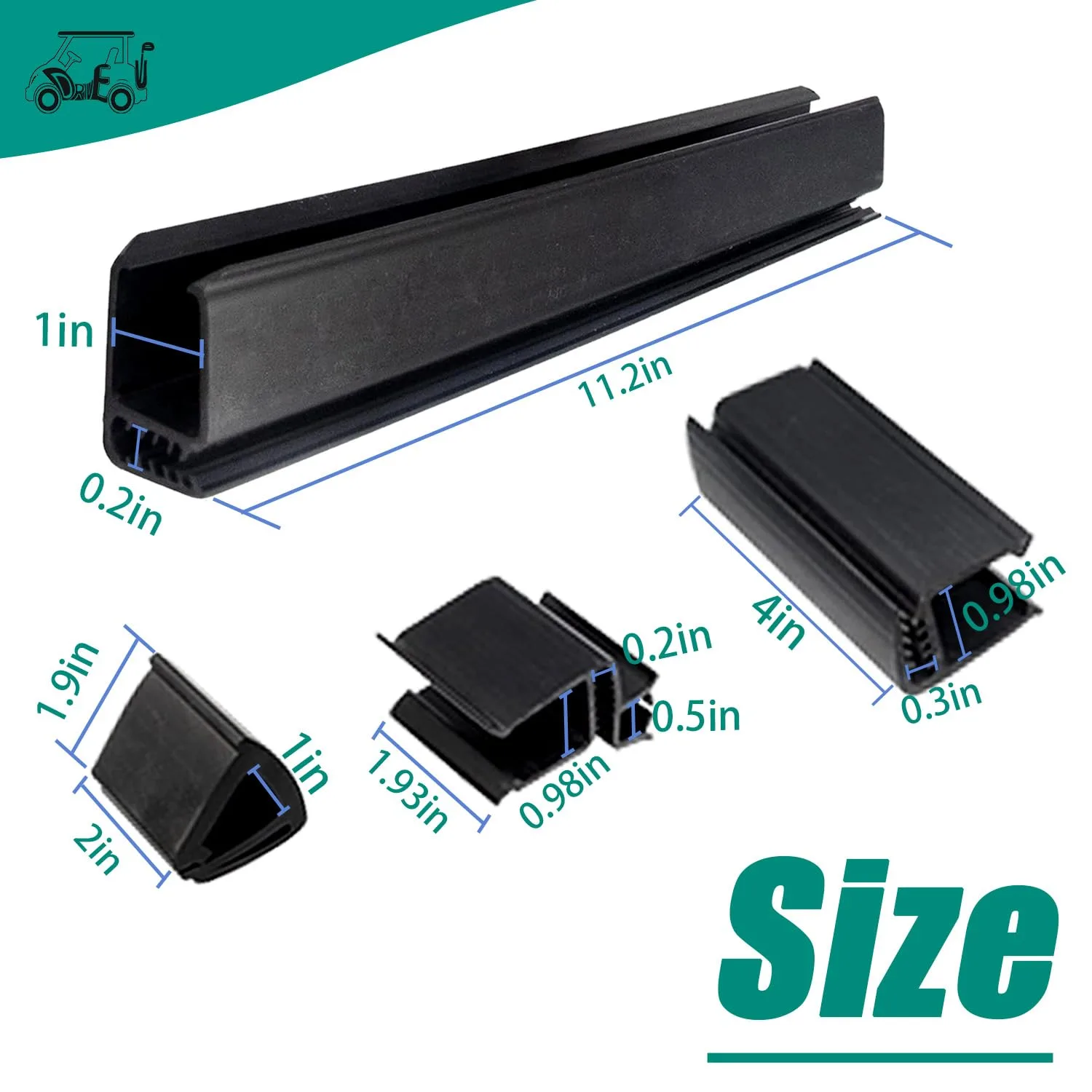 DRIVE UP Club Car DS Windshield Clip Kit DU00040 image 3