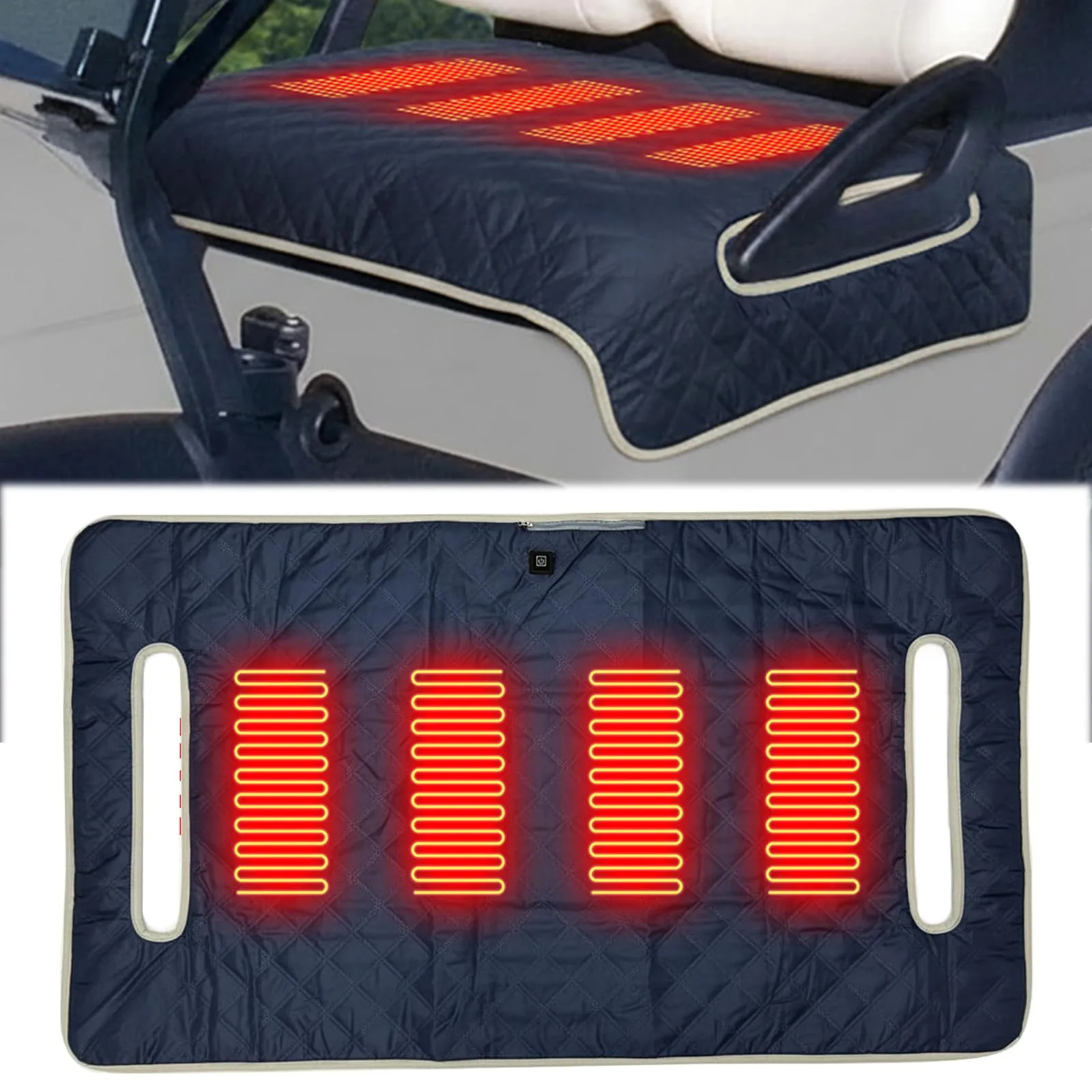 Generic Heated Golf Cart Seat Cushion Cover with USB Power image 3